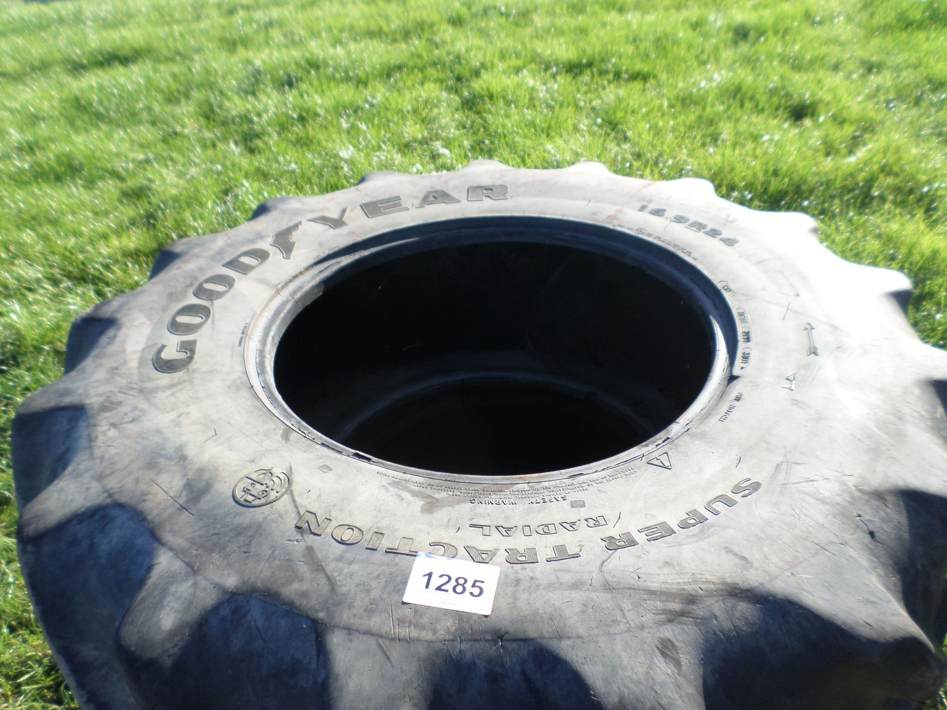 2 Goodyear tyres 16.9/24 - Image 2 of 2