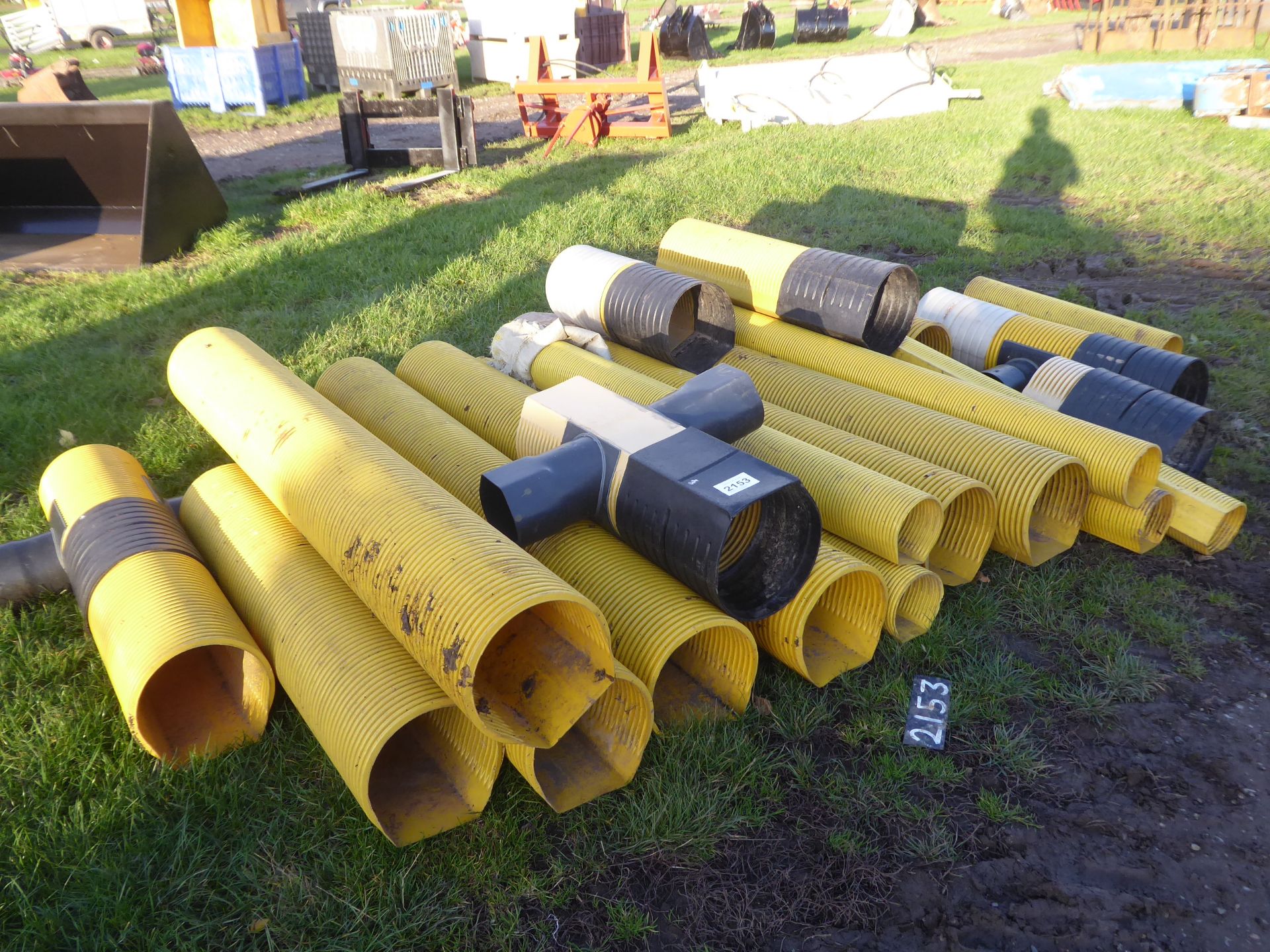 Corn dryer ducting: approx 60ft of 10" in 6ft sections, approx 40ft of 6" pipe with 10"-6"
