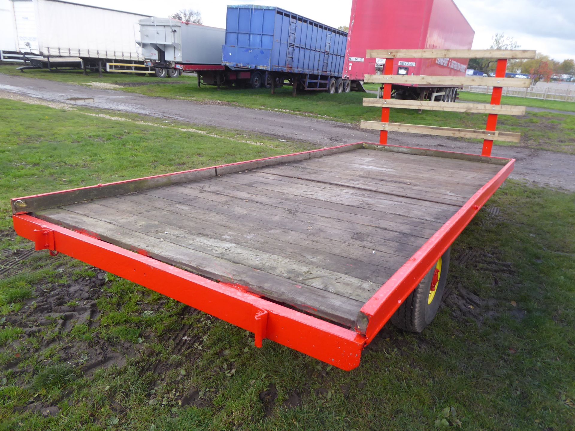 15ft flat bale trailer NO VAT - Image 2 of 2