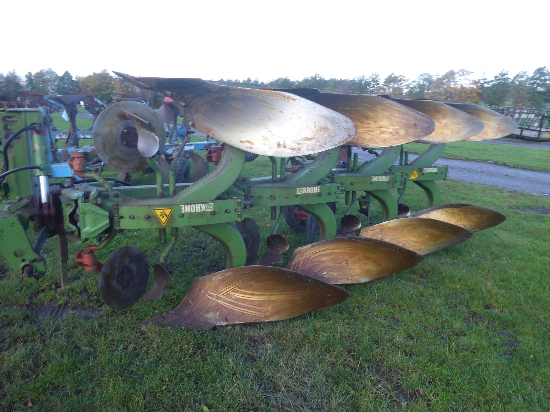 Krone Mustang SL-120 4F auto reset plough c/w discs