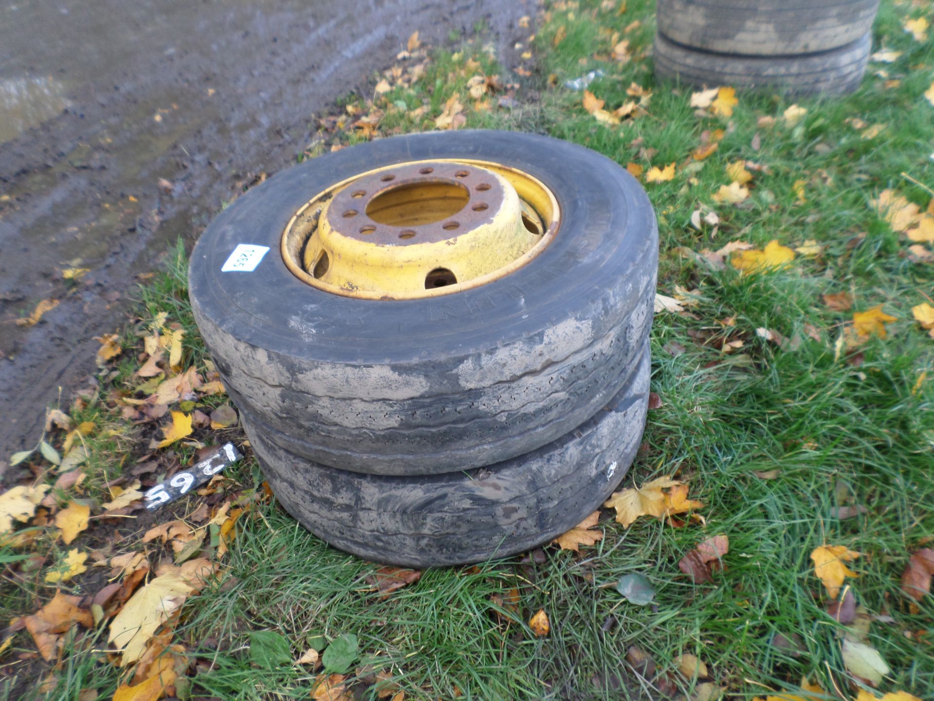 2 wheels/tyres 245/70/17.5 NO VAT