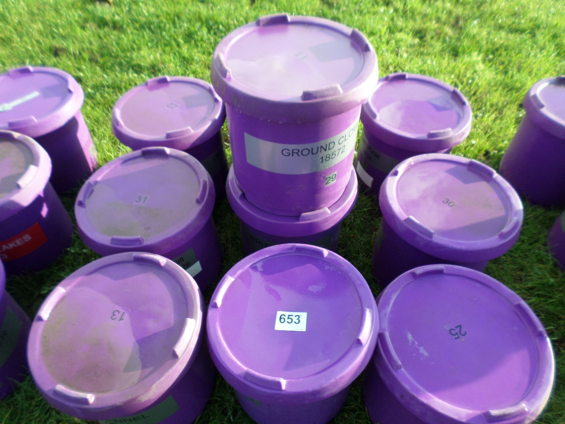 10 heavy duty plastic tubs with lids