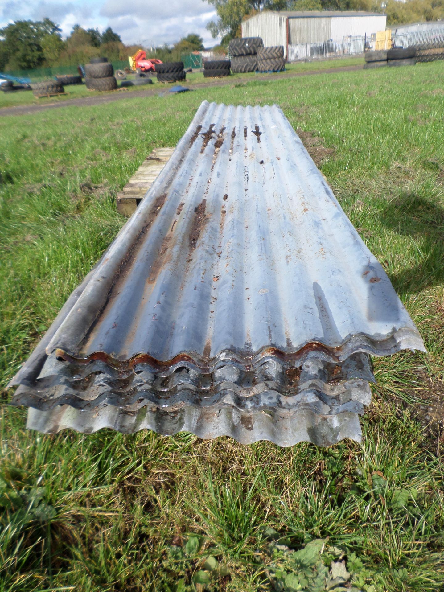 Pallet of galvanised 12ft tin sheets NO VAT - Image 4 of 4