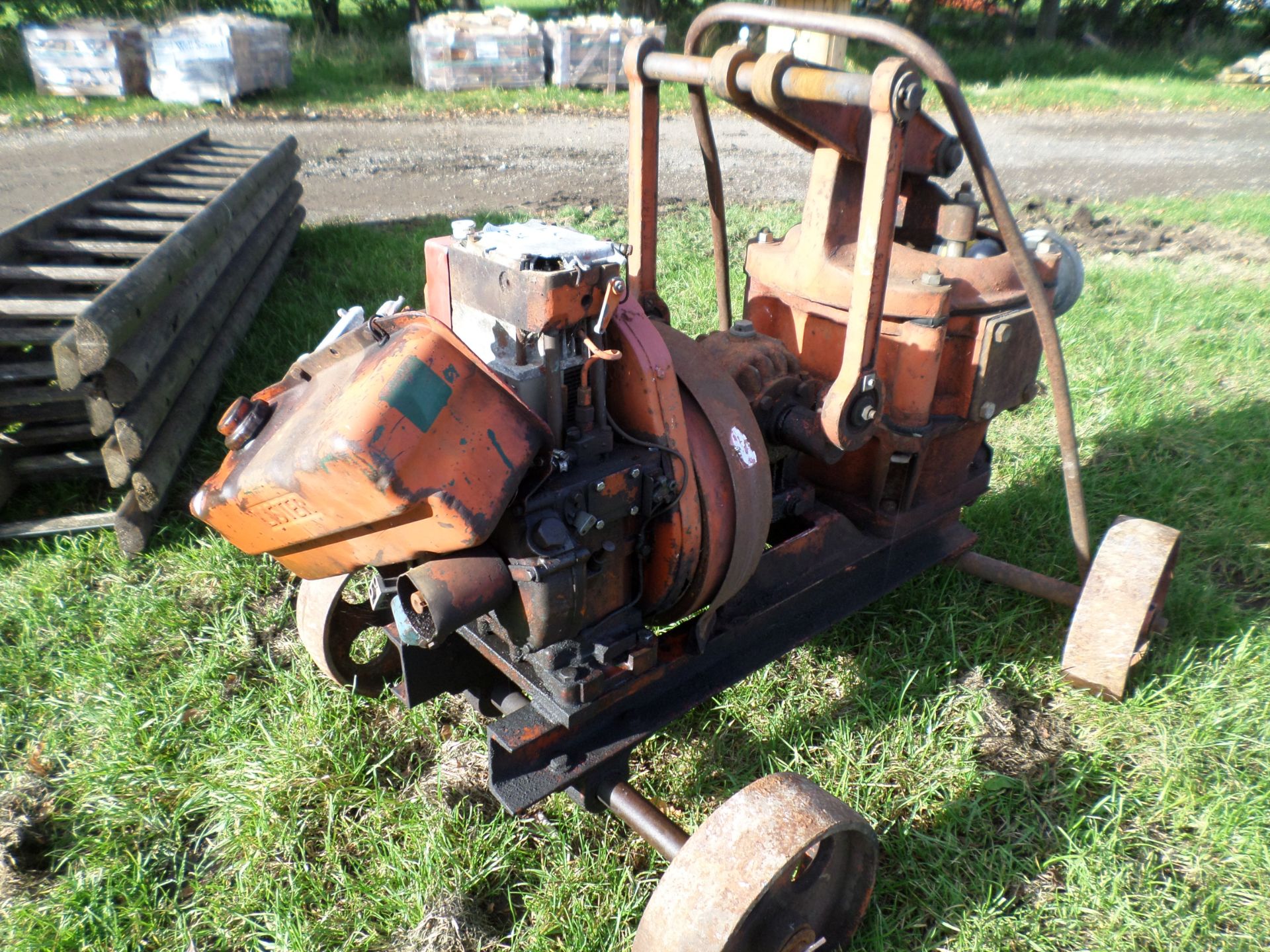 Wickham Lister diesel pump EW 11408 Lister 1 cylinder diesel engine, sold as seen NO VAT