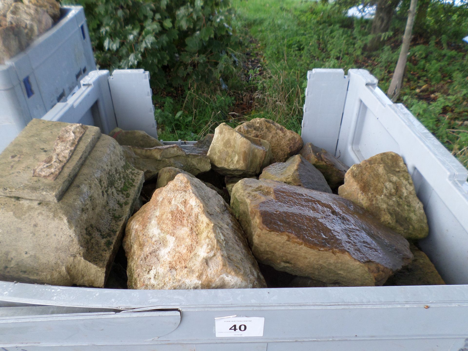 Pallet of building stone