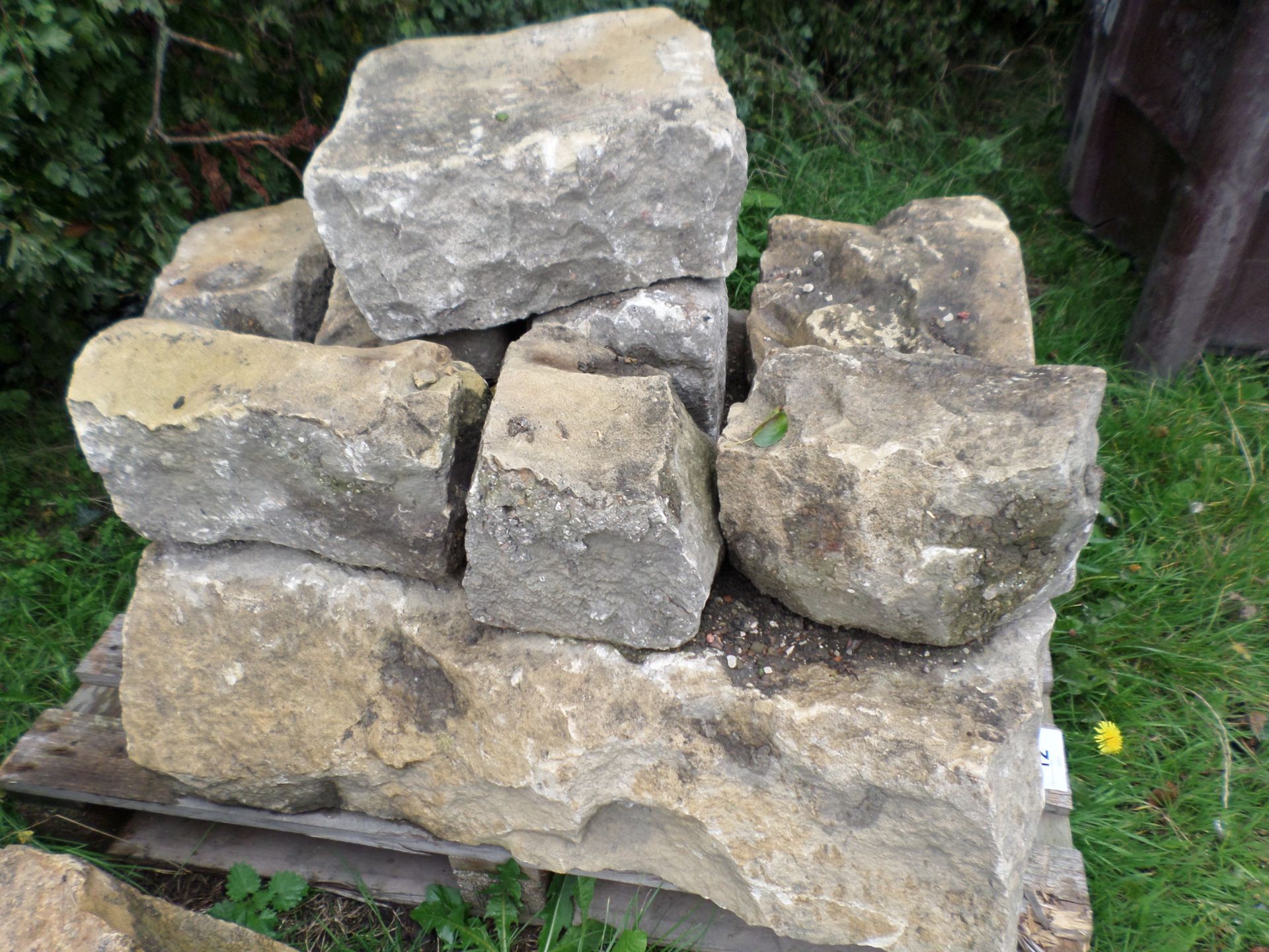 Pallet of building stone