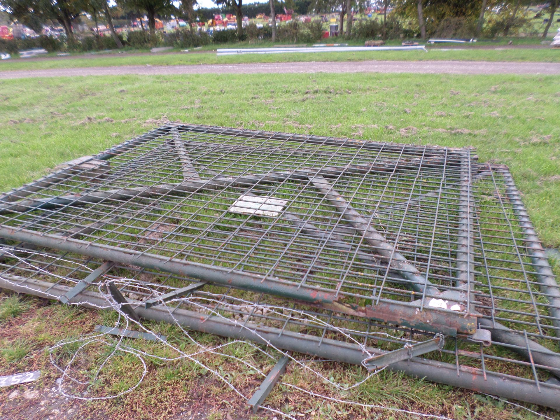 Large pair of heavy duty steel gates