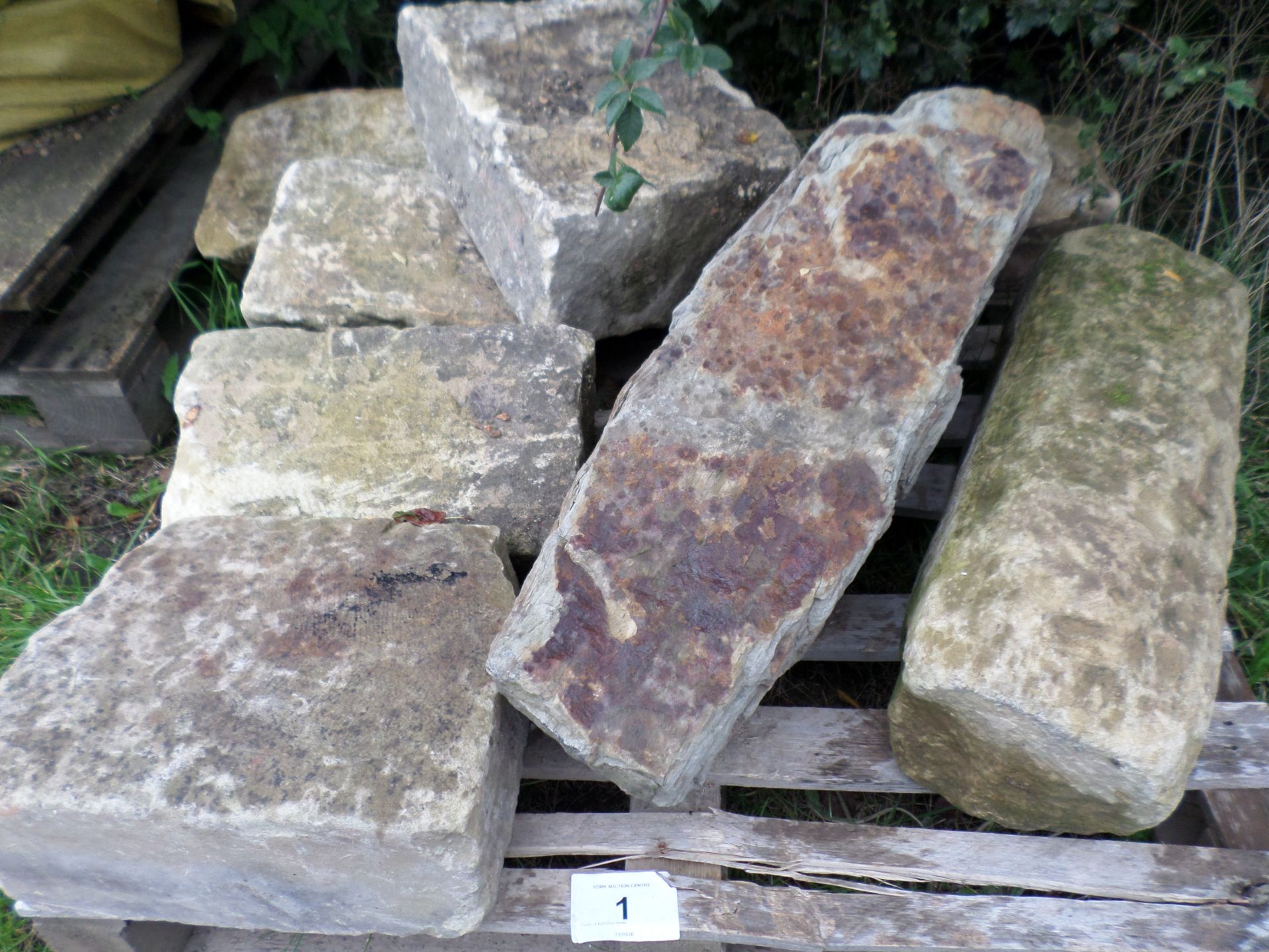 Pallet of building stone