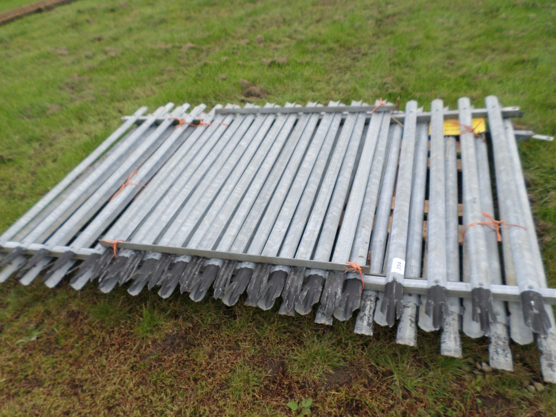 3.5 panels of security fencing, 6ft high, 9ft long, total length 40ft. NO VAT