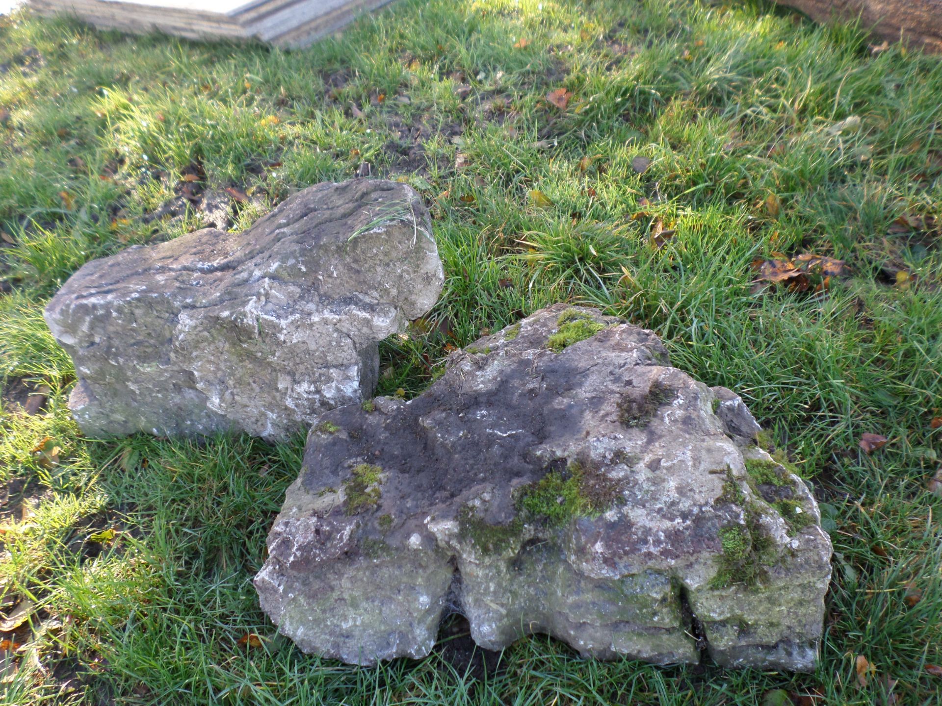 2 large garden stones NO VAT