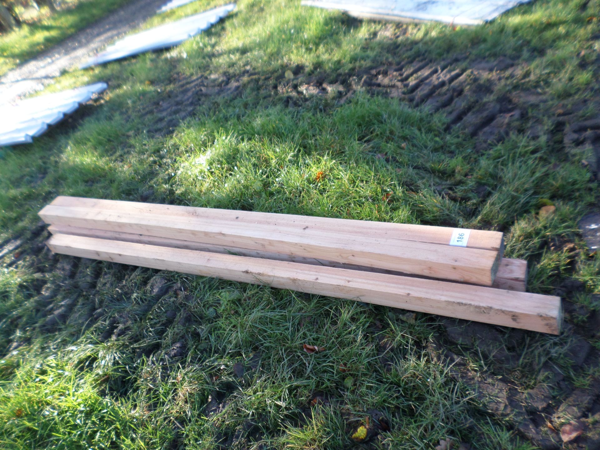 Quantity of 3X3 softwood timber posts - Image 2 of 2