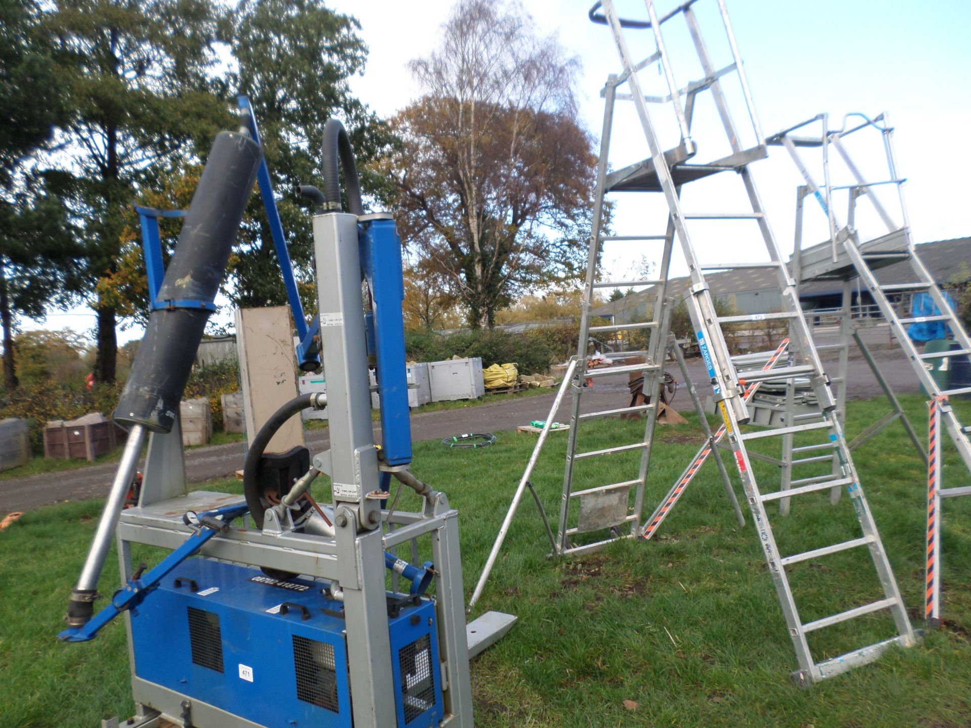 Zargres large extending aluminium stepladders NO VAT