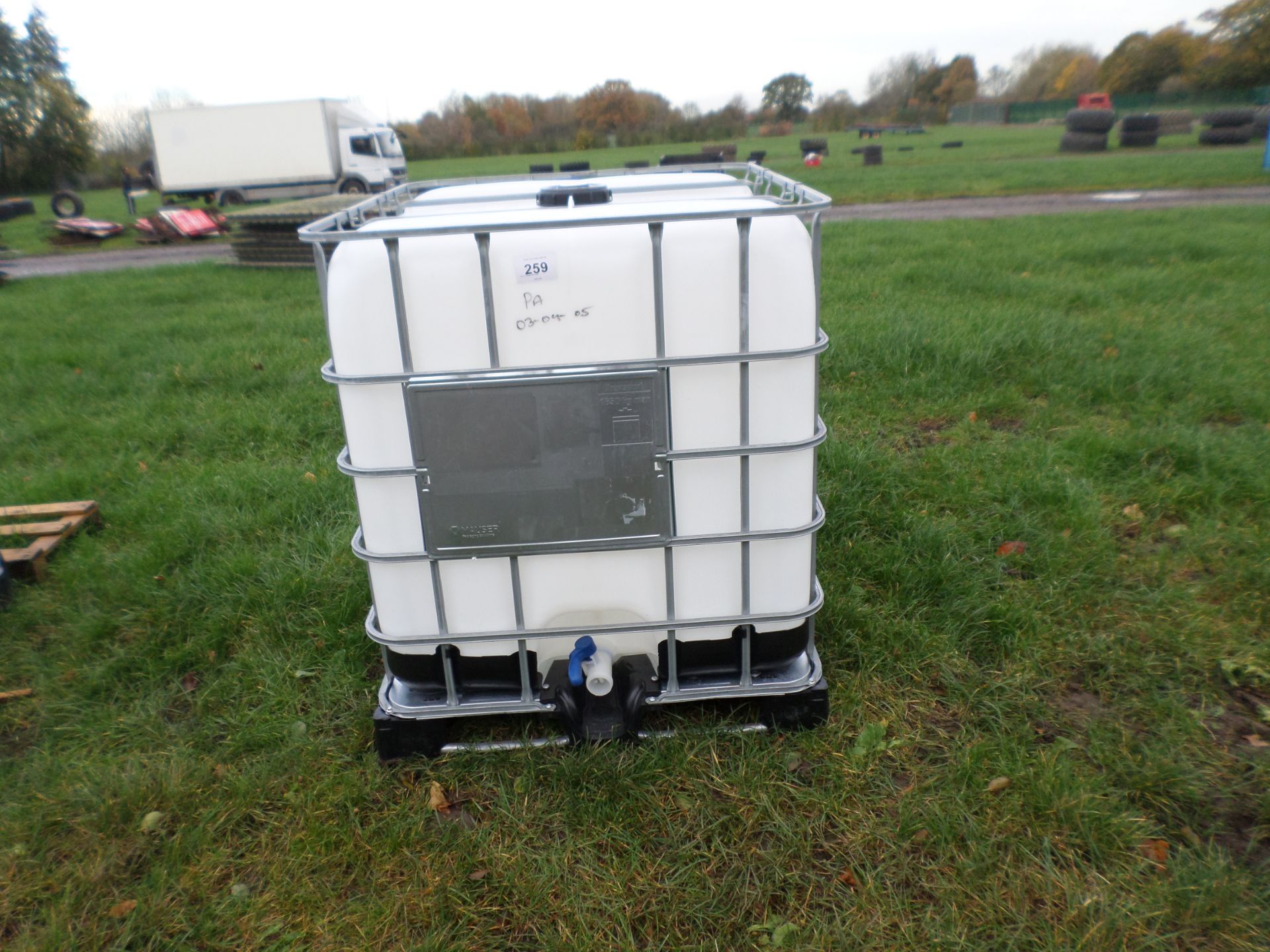 Steam cleaned IBC tank NO VAT