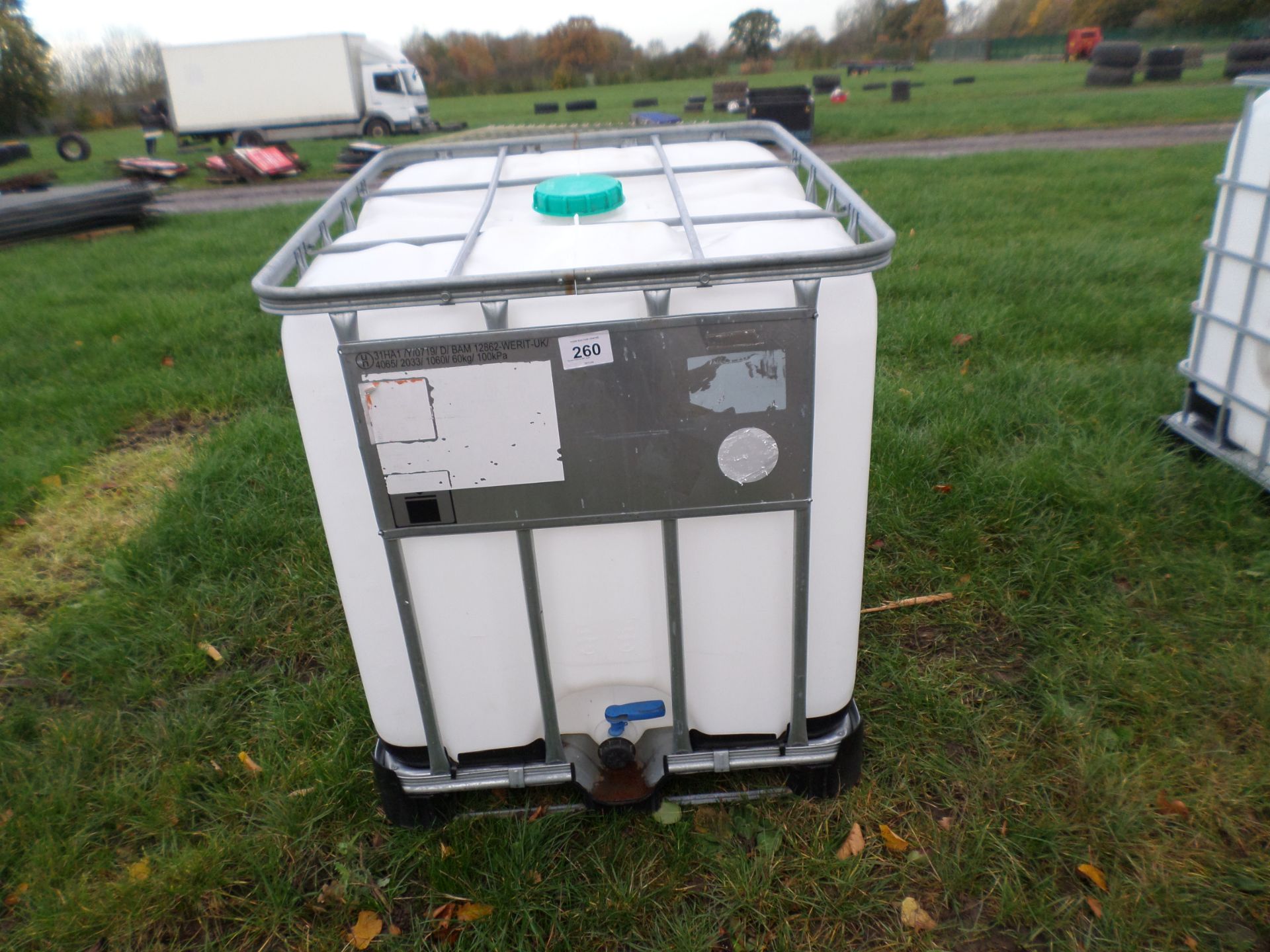 Steam cleaned IBC tank NO VAT