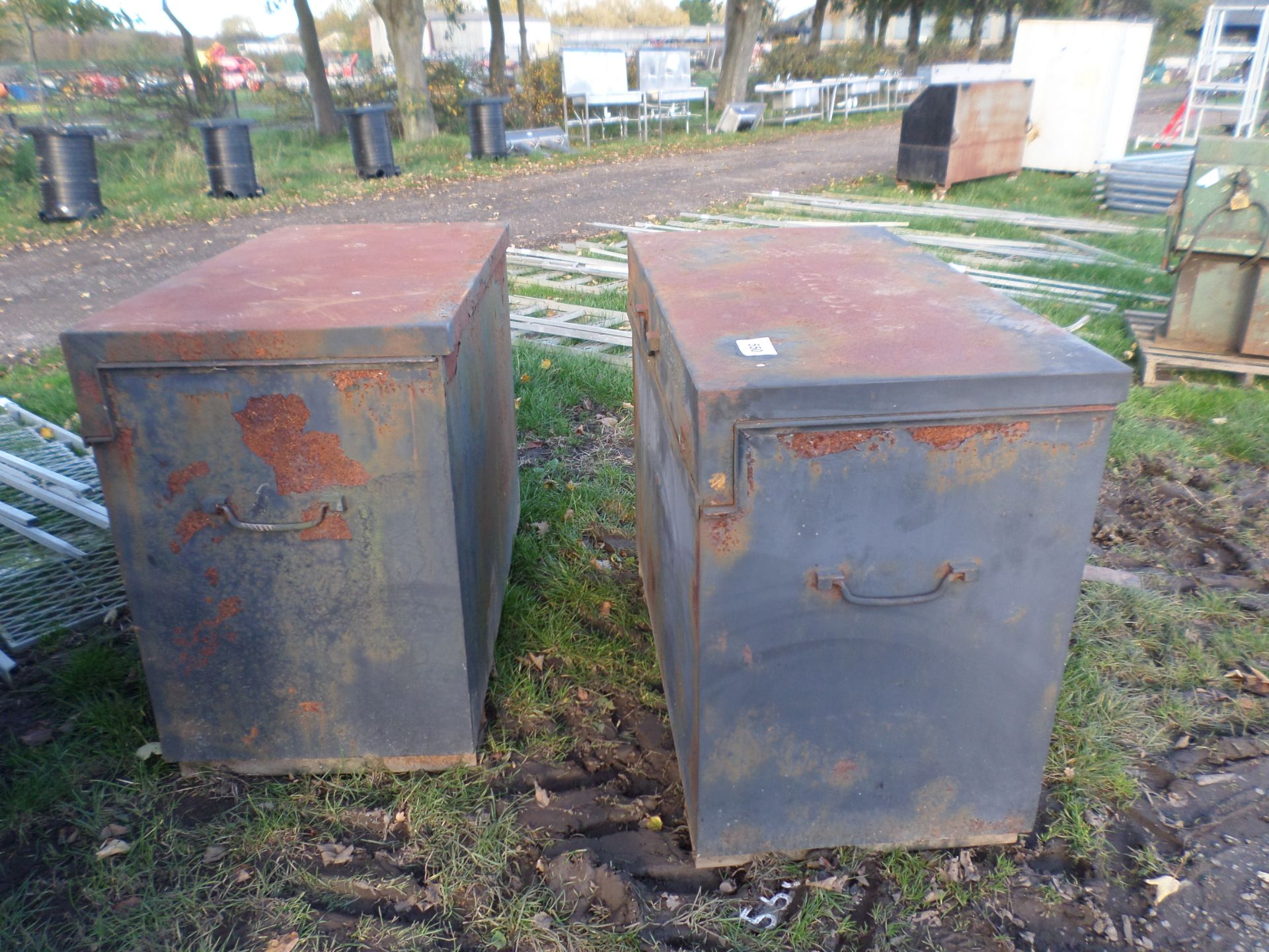 2 steel tool boxes