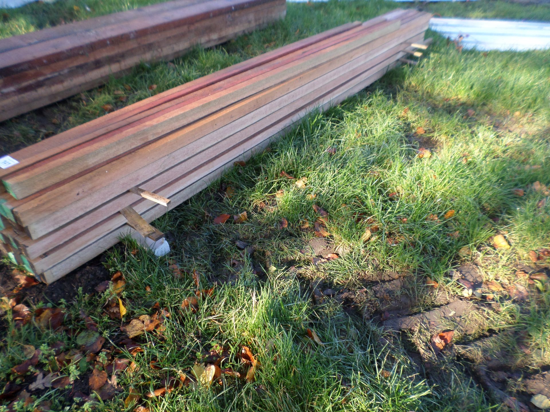 30 pieces of hardwood approx 12ft NO VAT