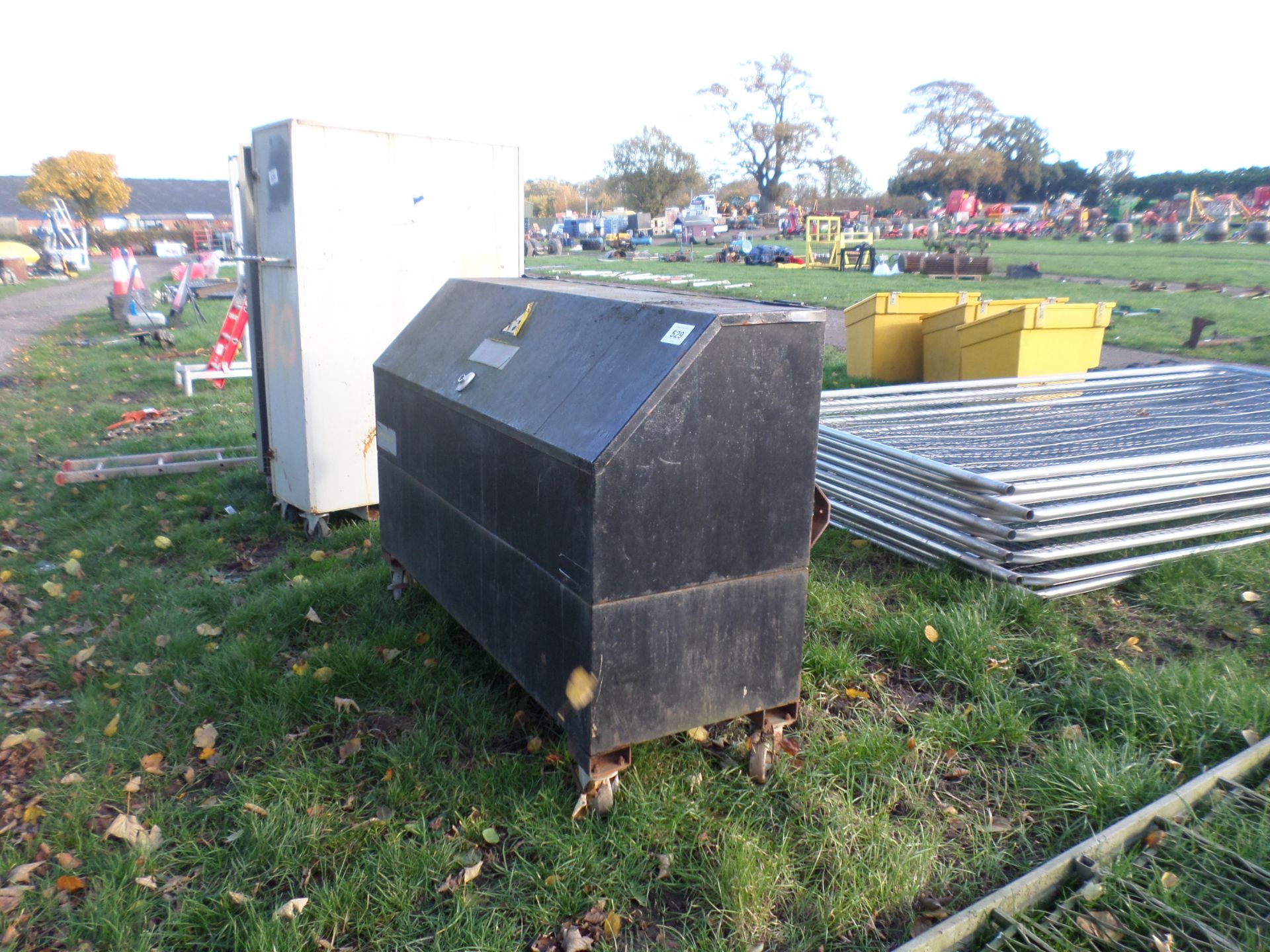 Chemical storage locker box on wheels NO VAT - Image 2 of 2