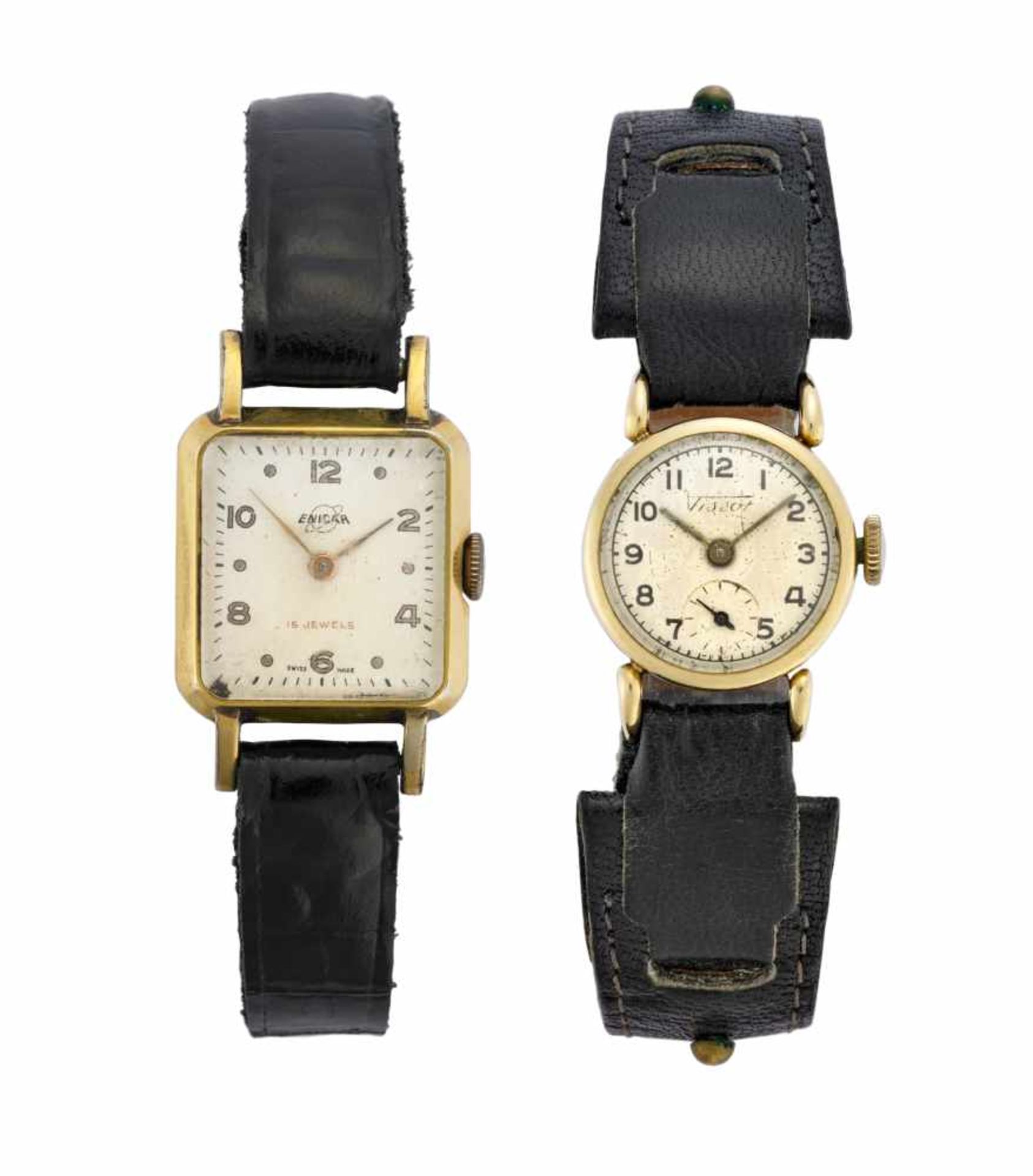 TISSOT e ENICARLot of two lady's wristwatch(defects)ITTISSOT e ENICARLotto composto da due orologi