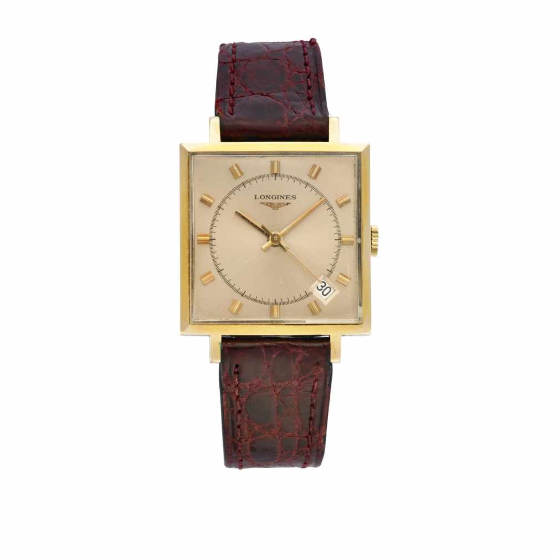 LONGINESGent's 18K gold wristwatch1950s/1960sDial, movement and case signedManual-wind