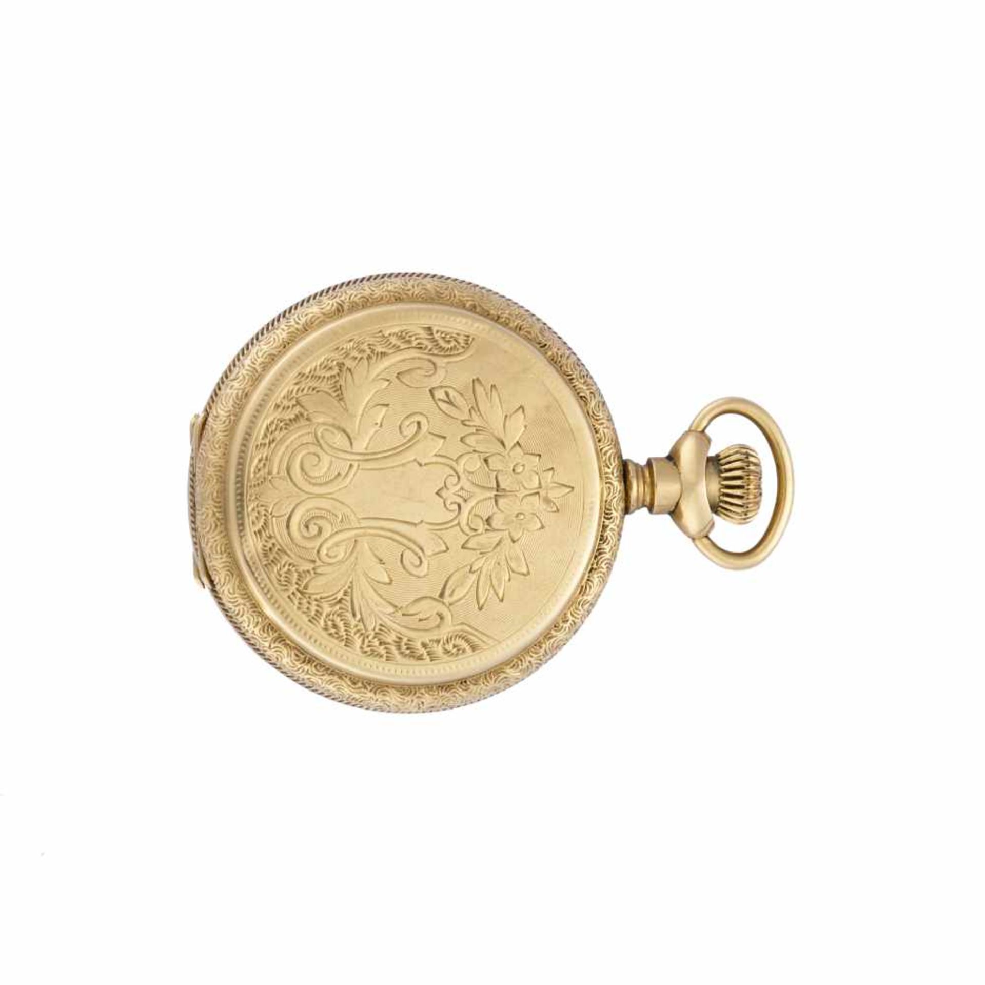 J.E. CALDWELL & CO14K gold savonnette pocket watchLate XIX/early XX centuryDial and movement - Image 2 of 2