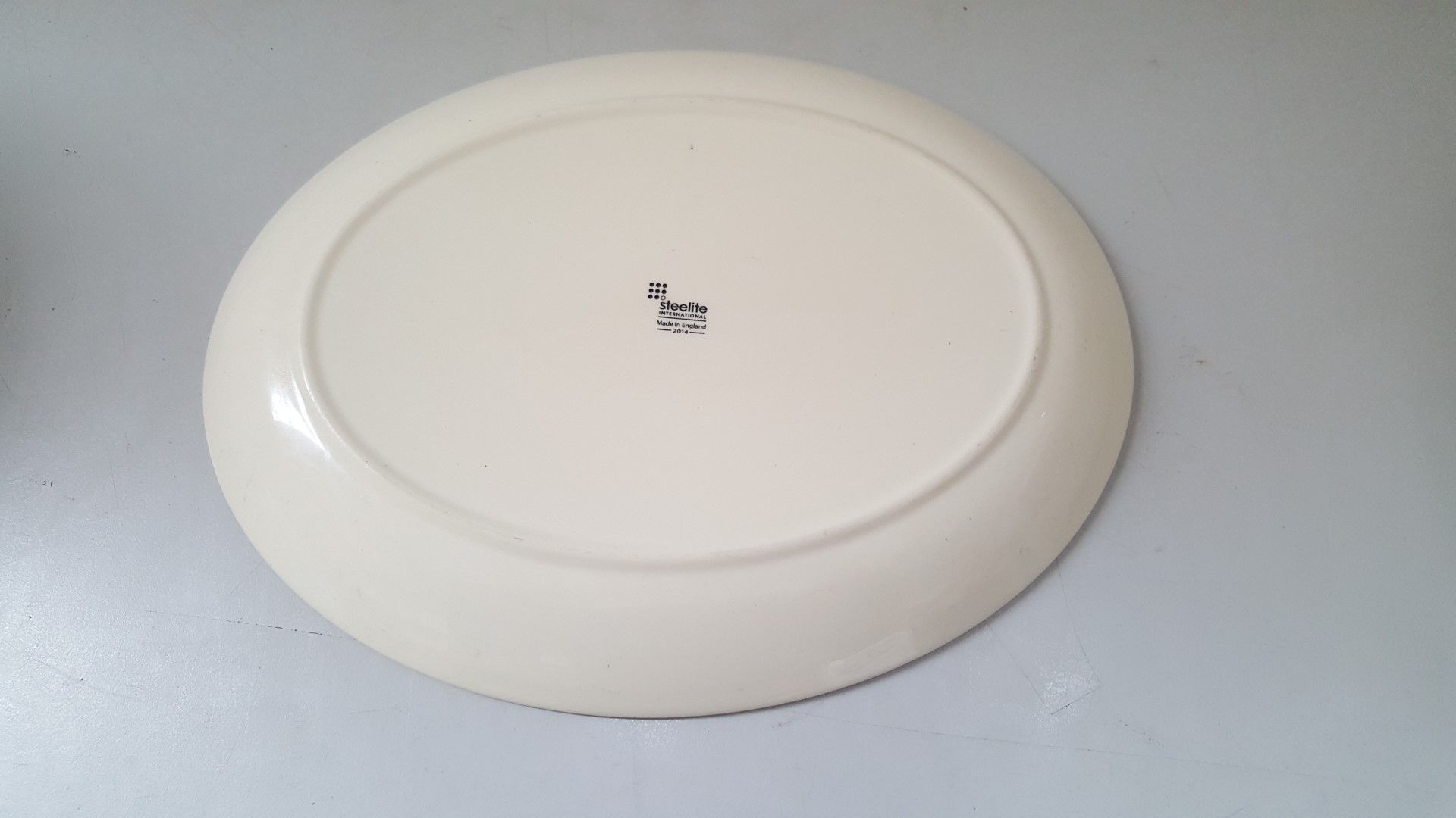 13 x Steelite Oval Serving Plates Cream With Pattered Egde L30/W23.5CM - Ref CQ271 - Bild 3 aus 5