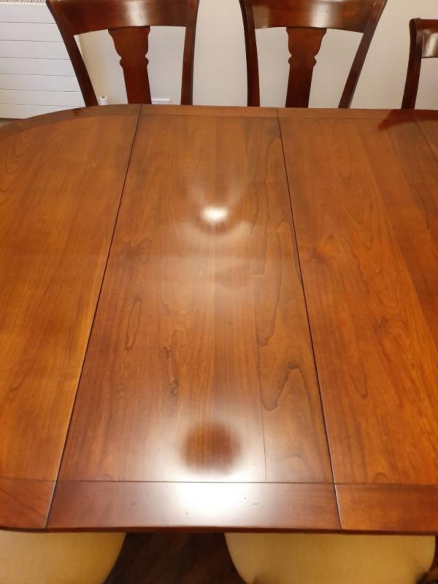 1 x GRANGE Dining Table in Solid Cherry Wood with 8 Matching Chairs - CL473 - Location: Bowdon WA14 - Image 6 of 18