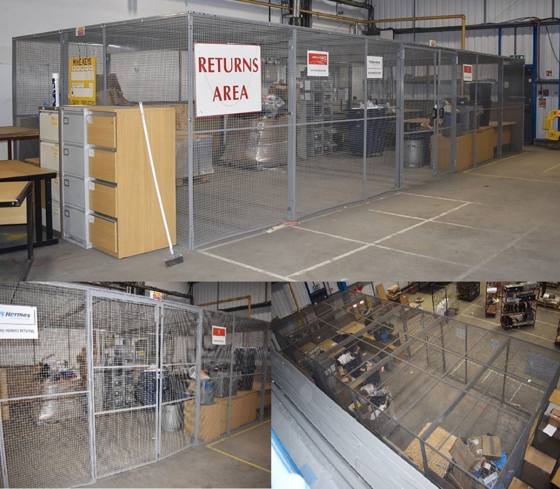 1 x Security Cage Enclosure For Warehouses - Ideal For Storing High Value Stock or Hazardous Goods -