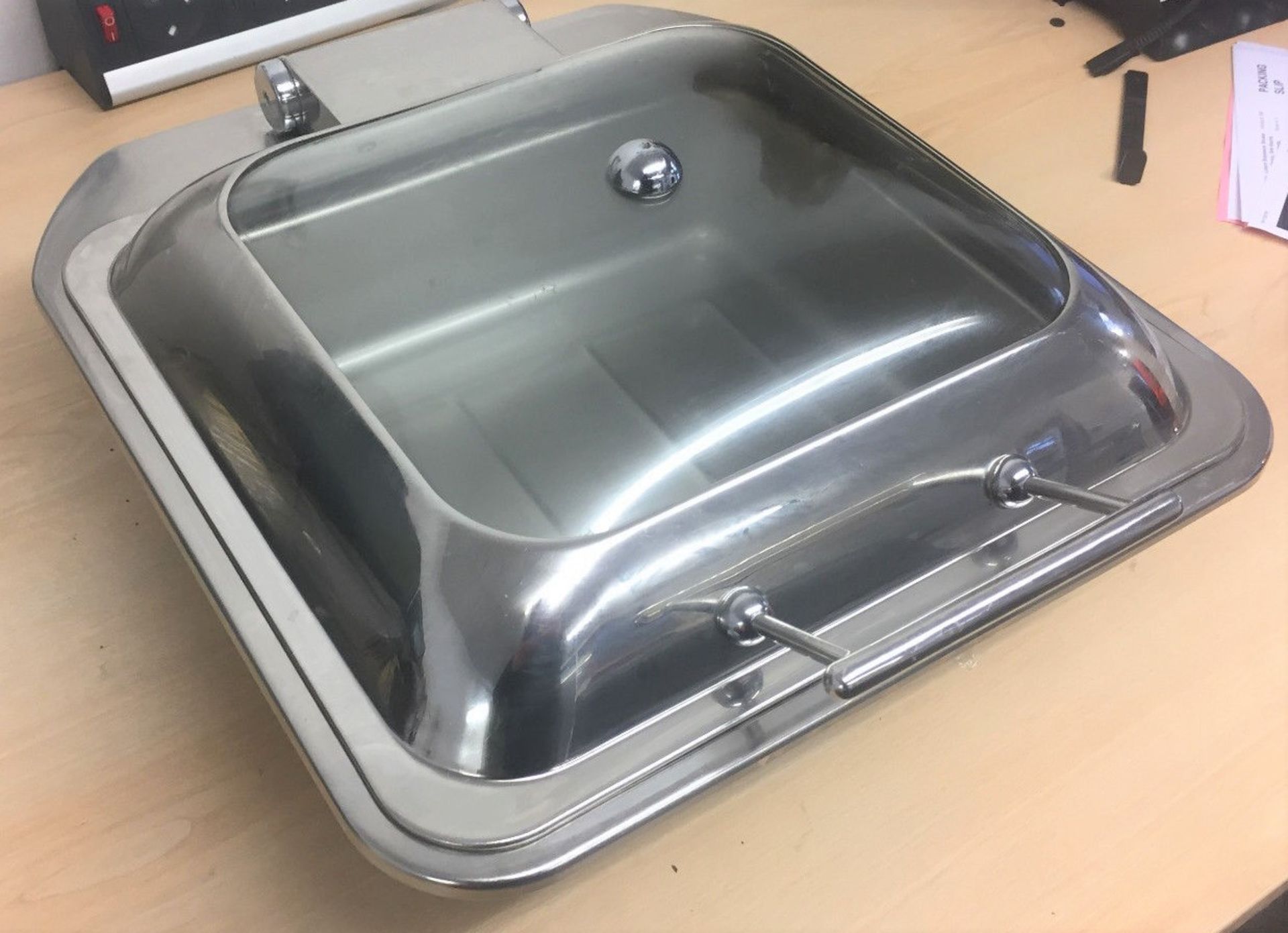 1 x Lacor Luxe GN 2/3 Chafing Dish - Stainless Steel Silver Finish - 41 x 43 x 20 cm - 5.5