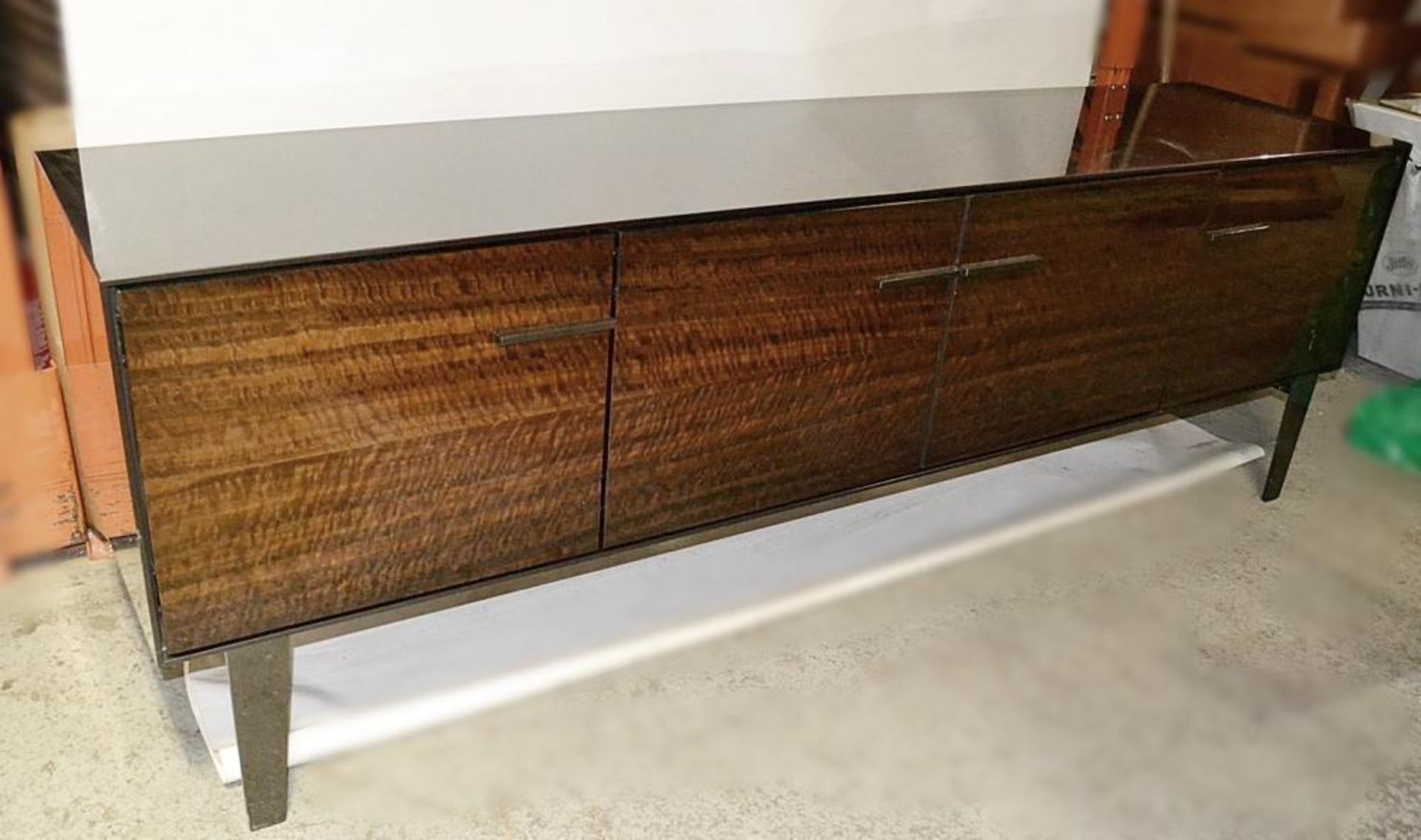 1 x B&B Italia Eucalipto Italian Designer 4-Door Sideboard With A Glossy&nbsp;Finish - Dimension - Image 7 of 7