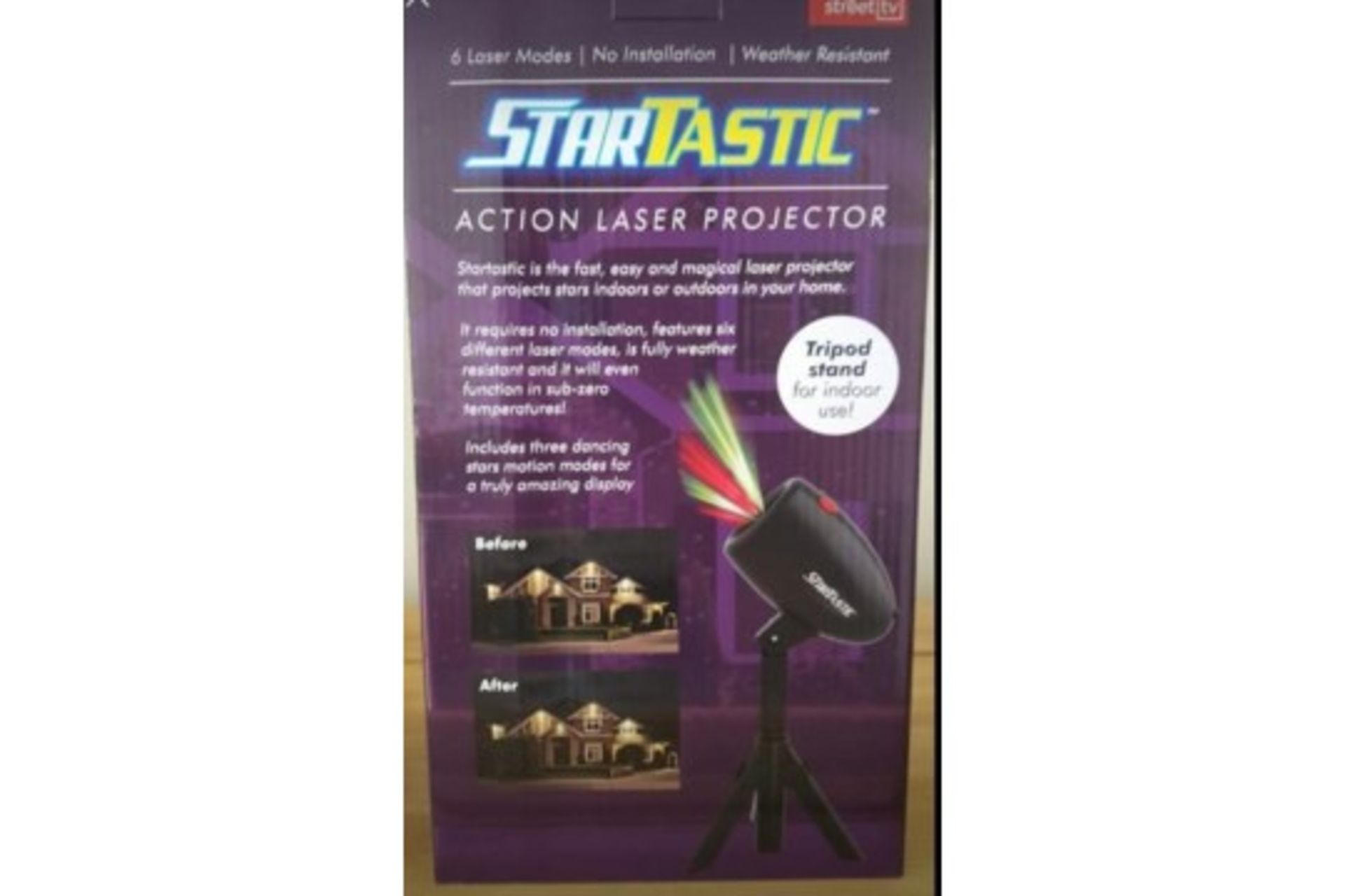 4 x StarTastic Motion Laser Projectors - Starry Light Display Suitable For Christmas, Weddings, - Image 3 of 4