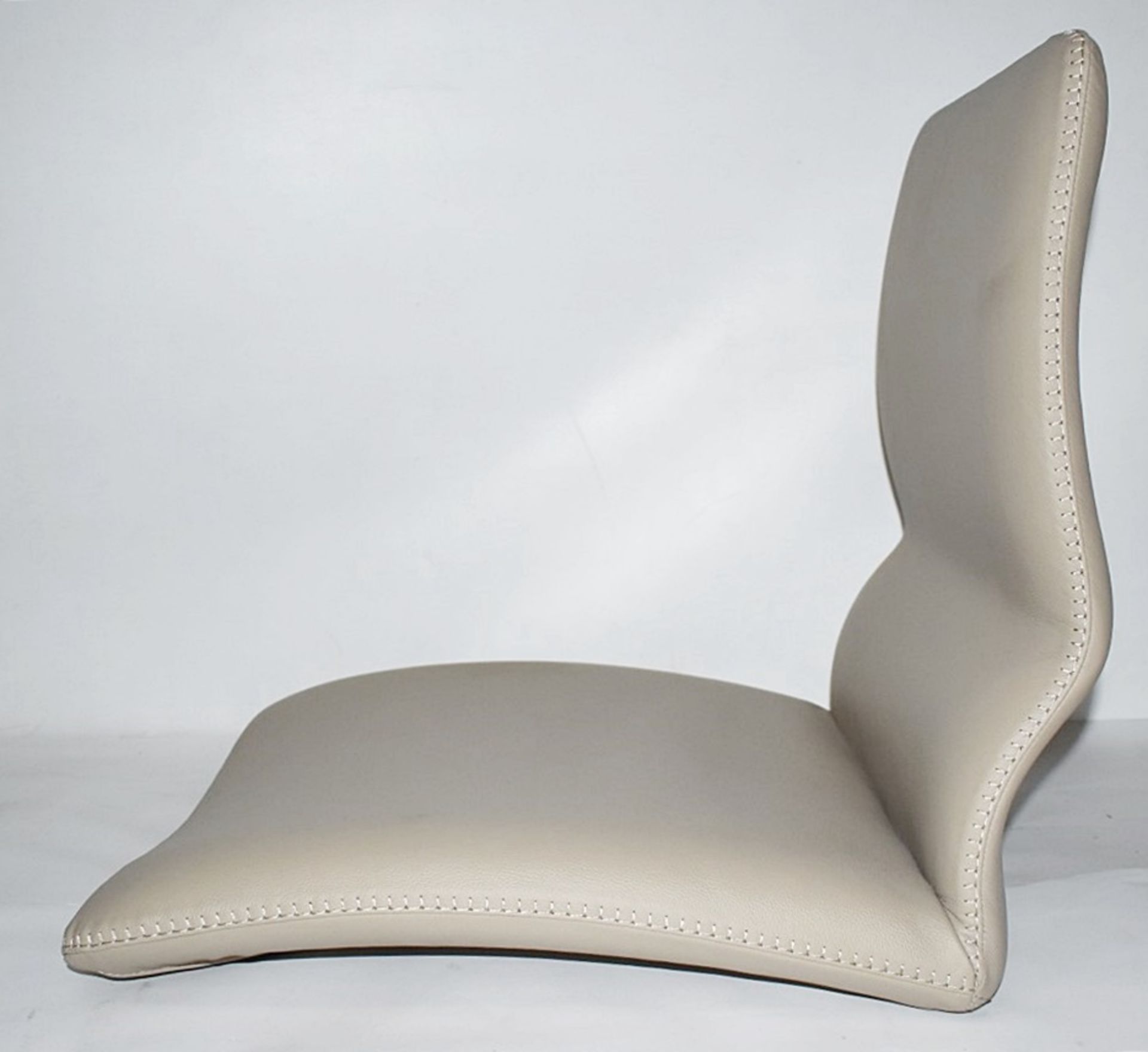 1 x CATTELAN ITALIA 'Vita' Leather Upholstered Swivel Office Chair (Seat Only) - Colour: Fawn - Image 3 of 9