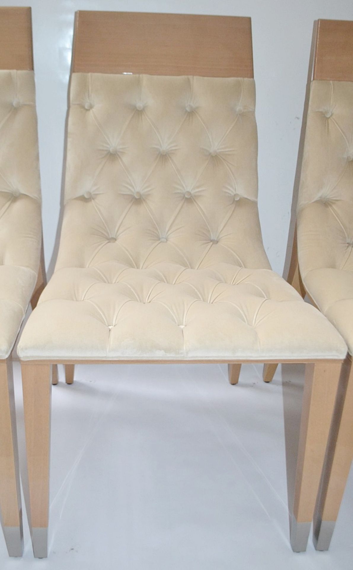 4 x GIORGIO COLLECTION 'Sunrise' Italian Designer Dining Chairs - Pre-owned In Good Condition - Image 6 of 14