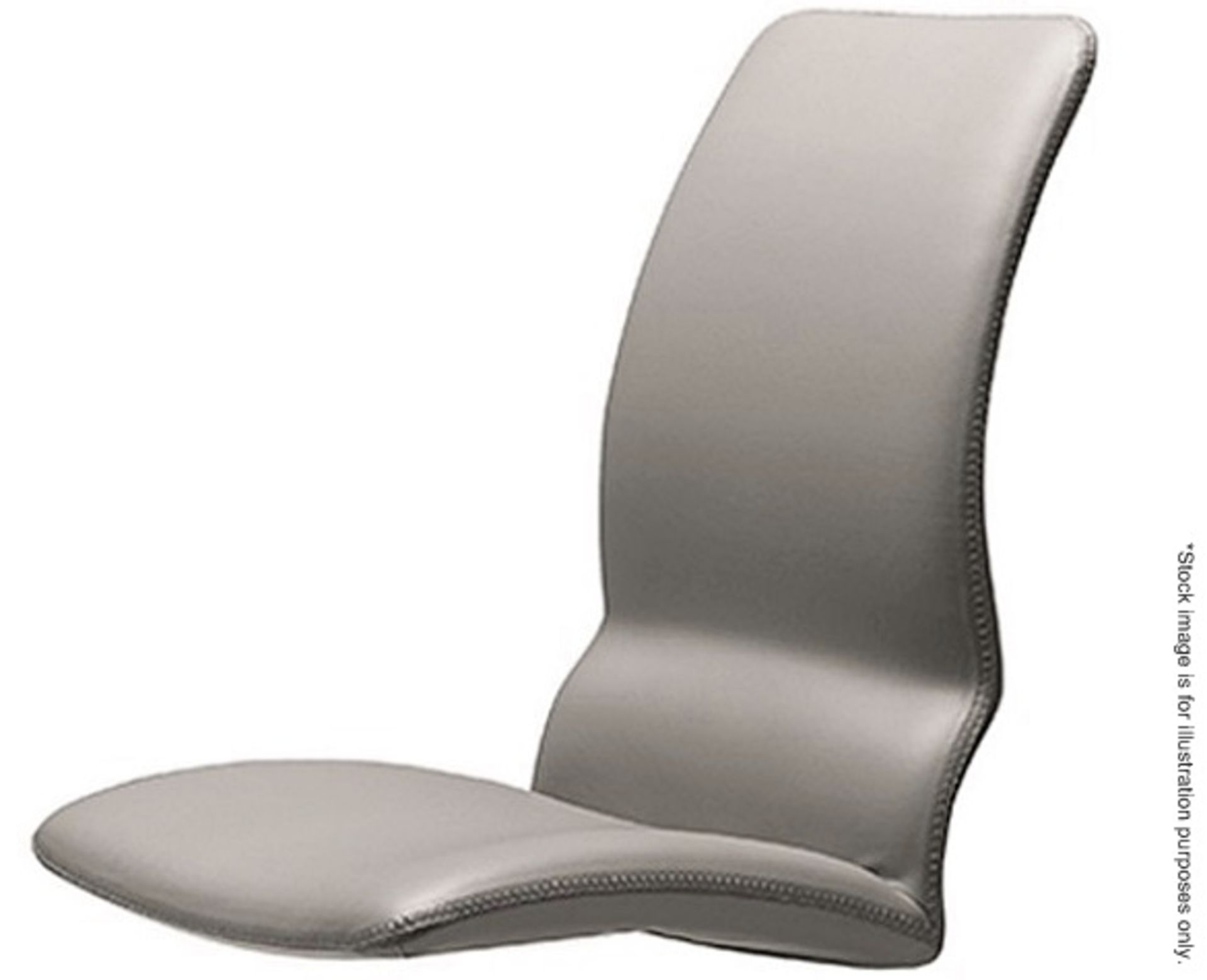 1 x CATTELAN ITALIA 'Vita' Leather Upholstered Swivel Office Chair (Seat Only) - Colour: Fawn