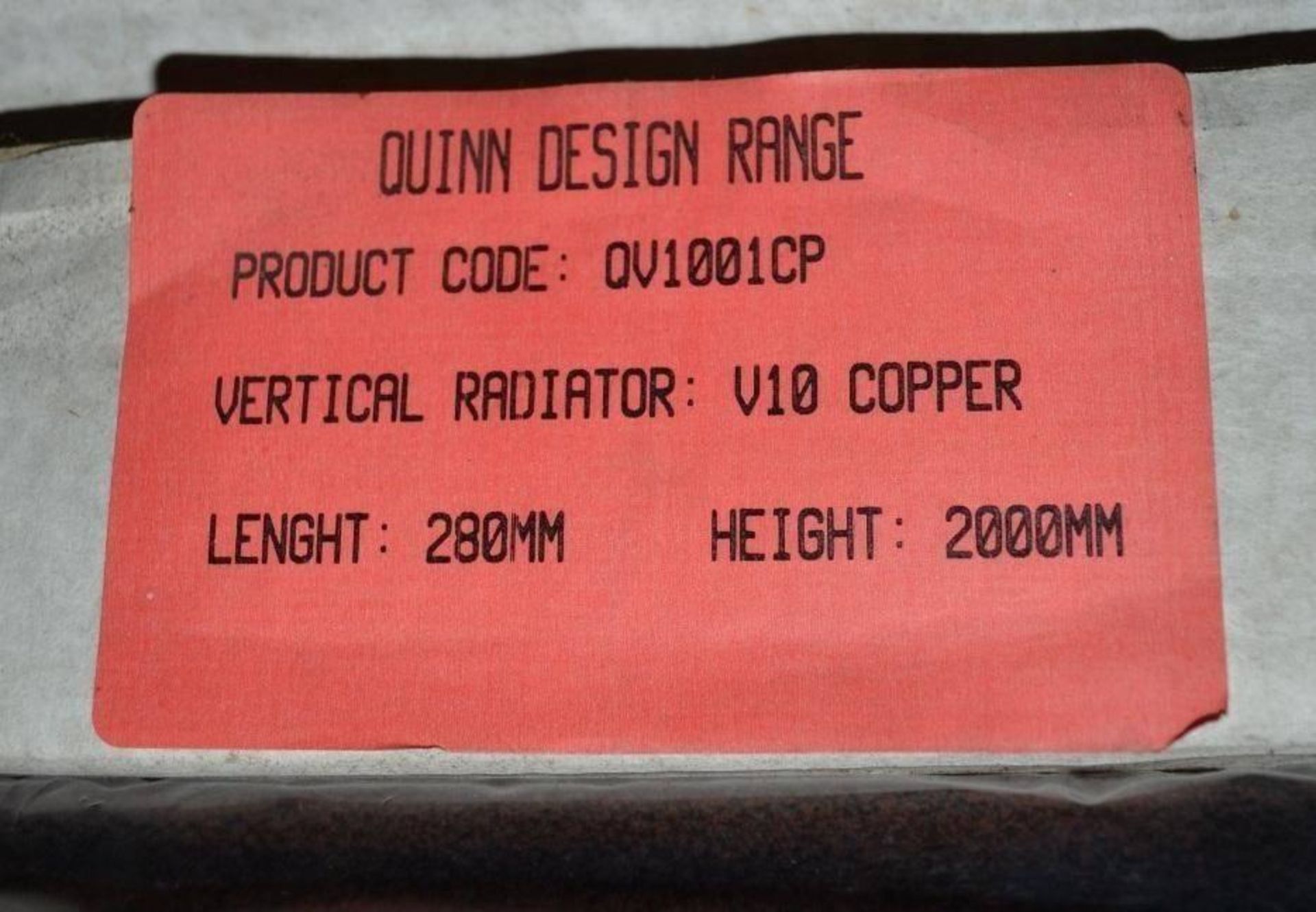 1 x Quinn Slieve Designer Single Panel Radiator in Copper - Contemporary Design - Will Enhance any I - Image 8 of 8