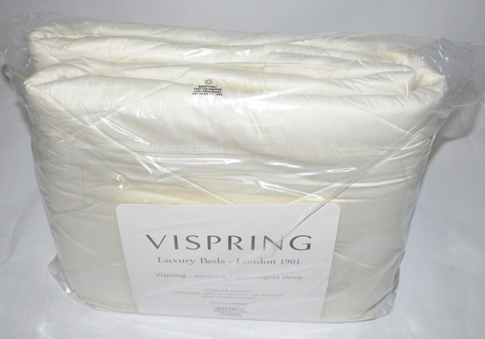 1 x VISPRING Vs Qlt Mat Protector 150X200 - 6508297/P3 - CL087 - Location: Altrincham WA14 - Origina - Image 4 of 5