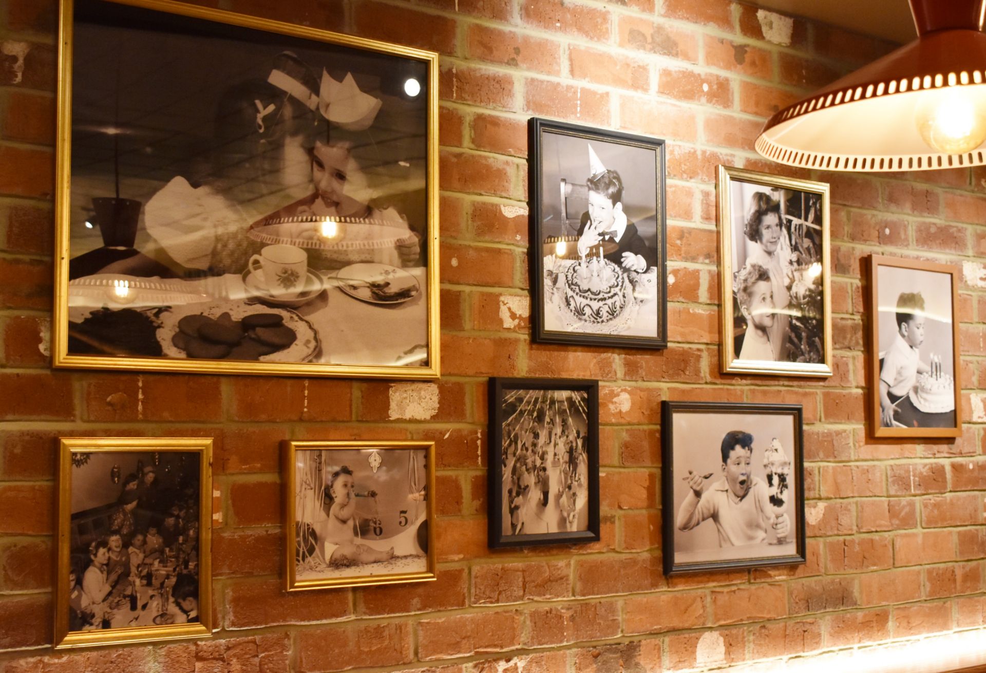 Approx 70 x Framed Pictures From American Italian Themed Restaurant - Various Sizes Included - CL470
