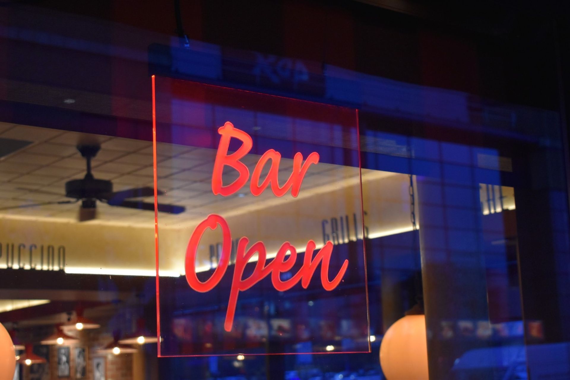 1 x Neon Effect BAR OPEN Illuminated Sign - 55 x 67 cms - CL470 - Location: Crawley RH10Please - Bild 3 aus 3