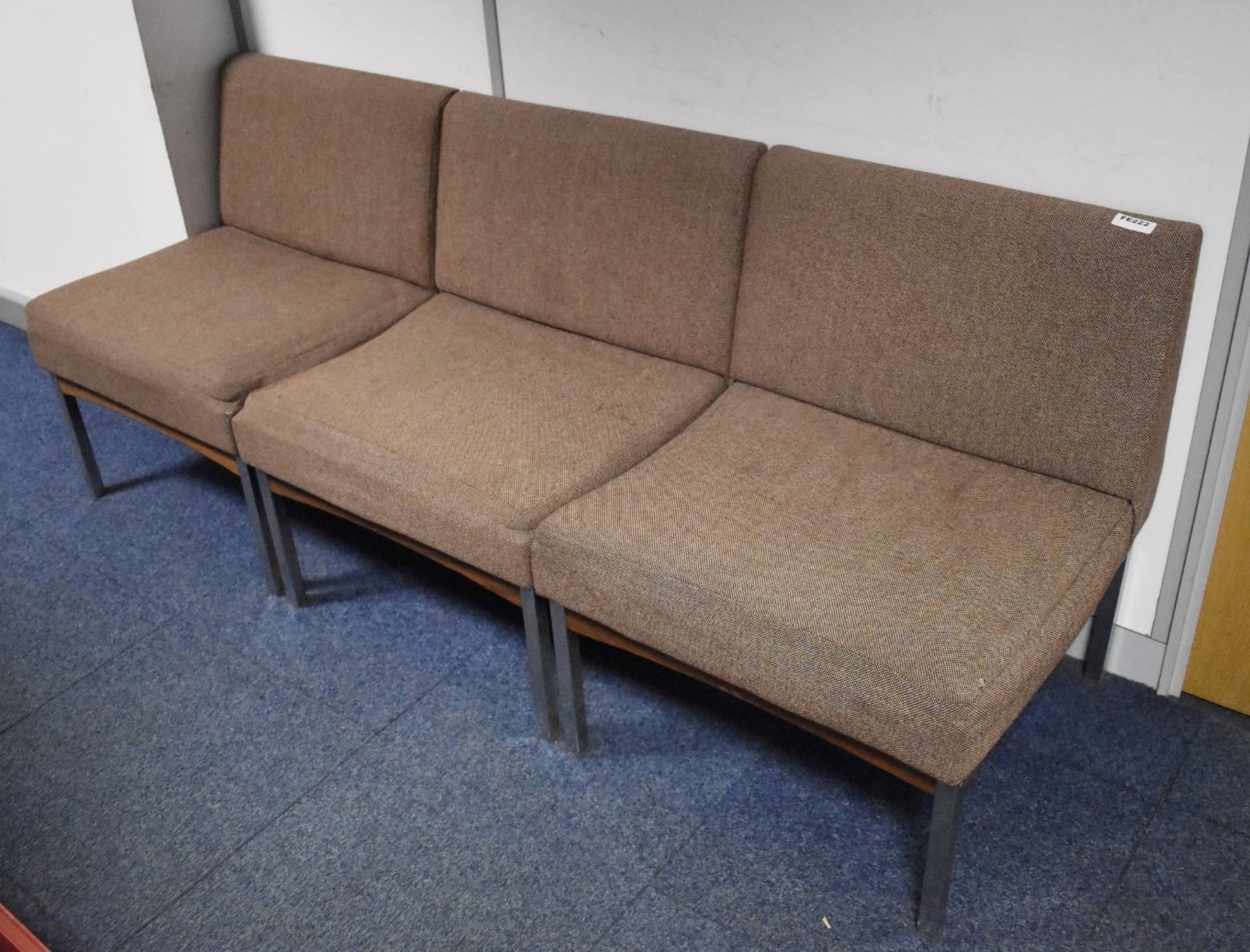 1 x Reception Waiting Room Seating Bench - Width 180cms - Comes in Three Sections - Ref FE222