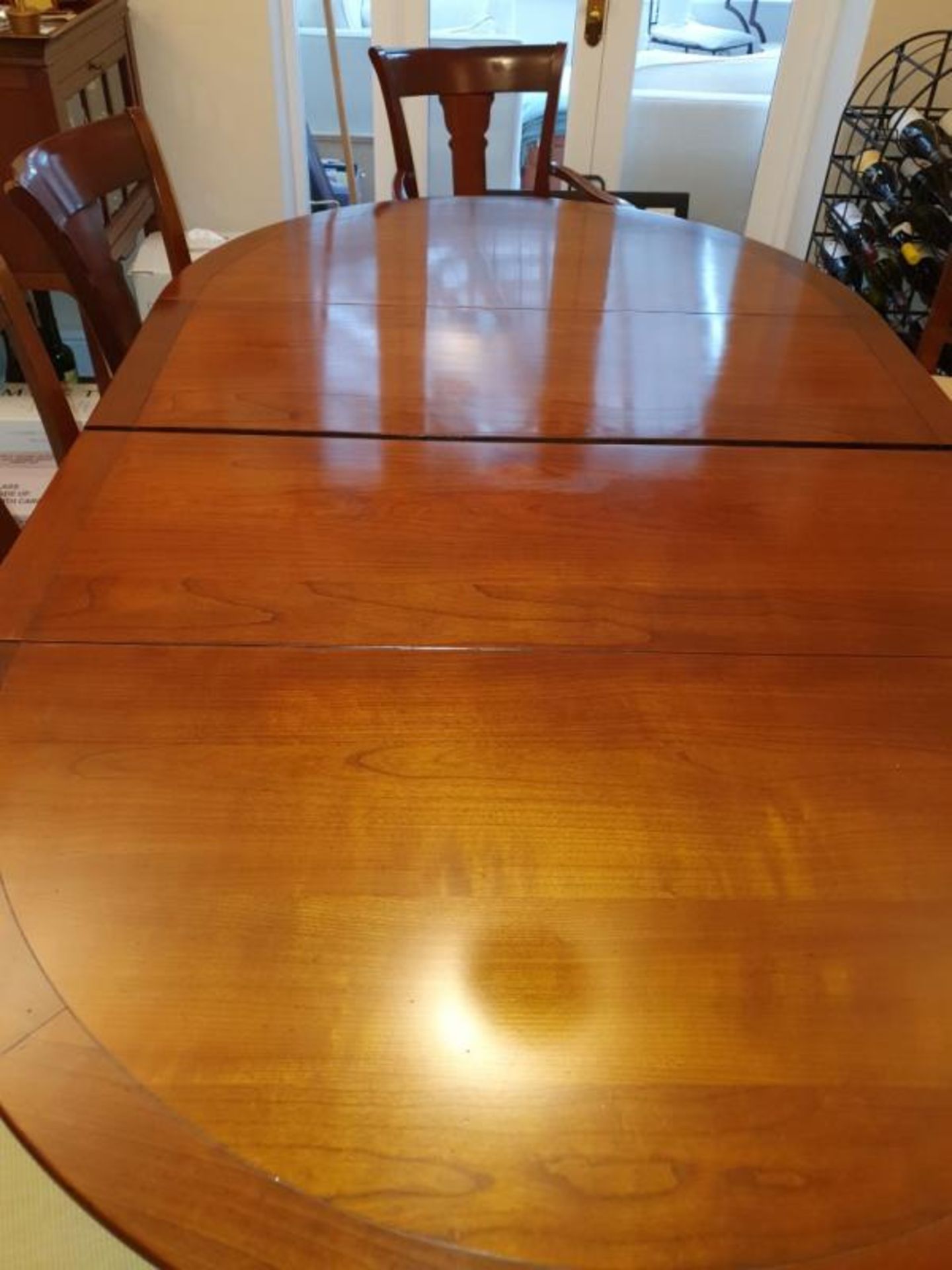 1 x GRANGE Dining Table in Solid Cherry Wood with 8 Matching Chairs - CL473 - Location: Bowdon WA14 - Image 12 of 18