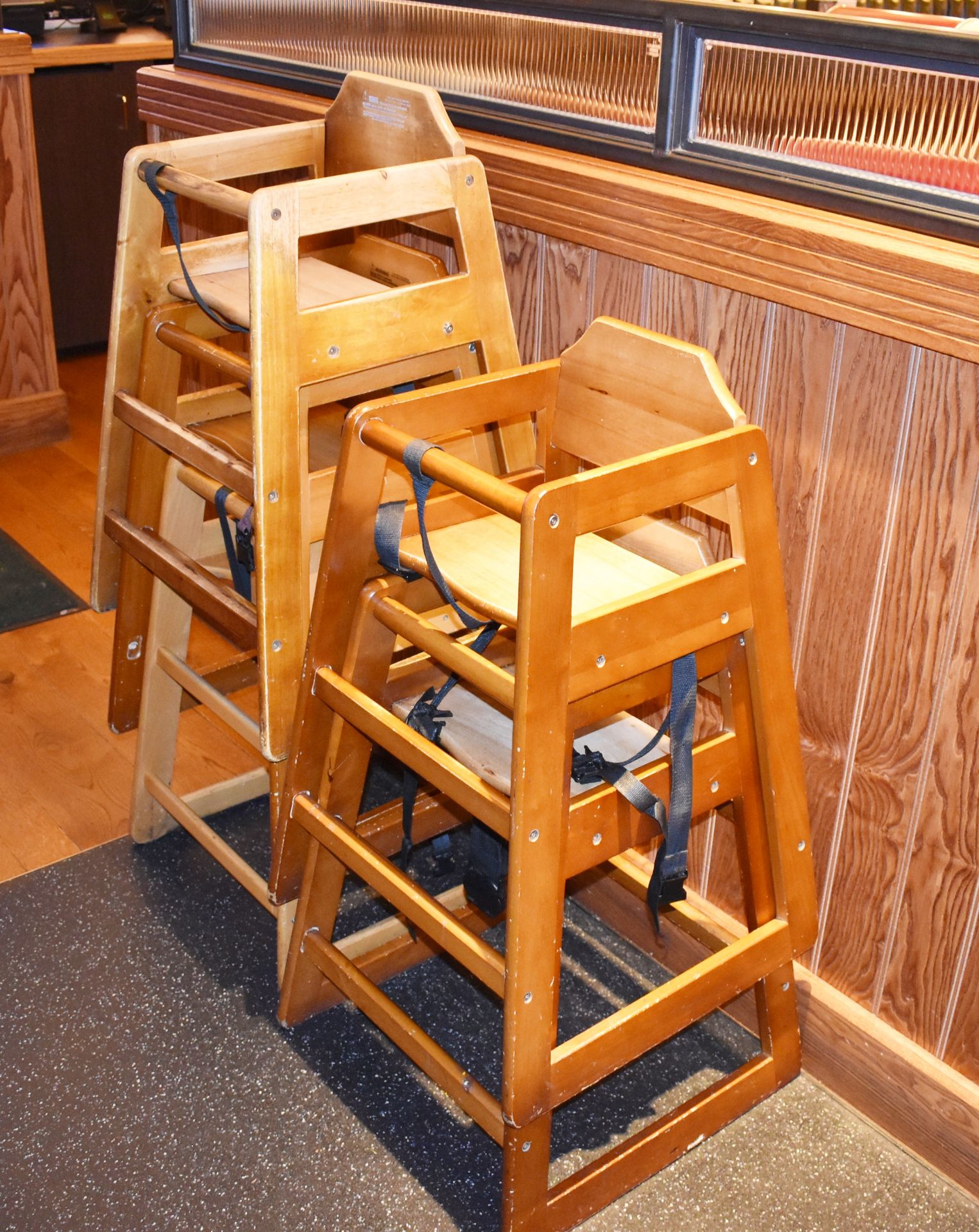 4 x Children's Wooden High Chairs - CL470 - Location: Crawley RH10Please note that this lot will - Image 2 of 3