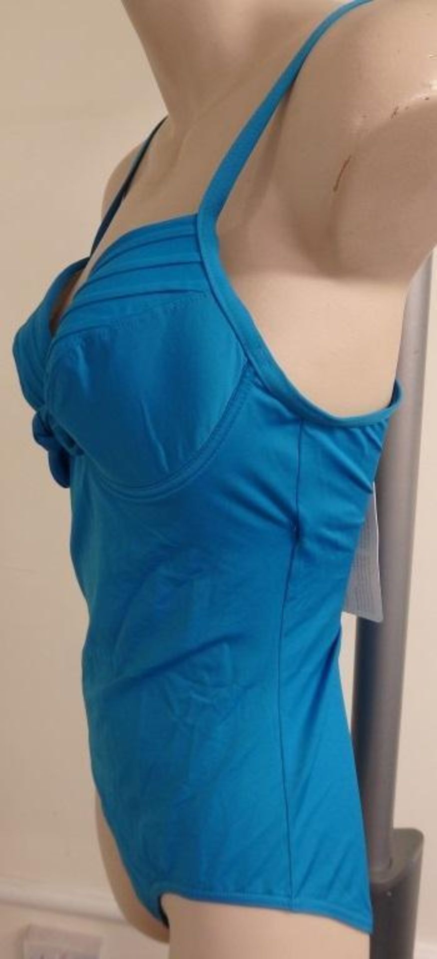 1 x Rasurel - Turquoise -Touquet balconnet Swimsuit - R20232 - Size 2C - UK 32 - Fr 85 - EU/Int 70 - Image 3 of 9