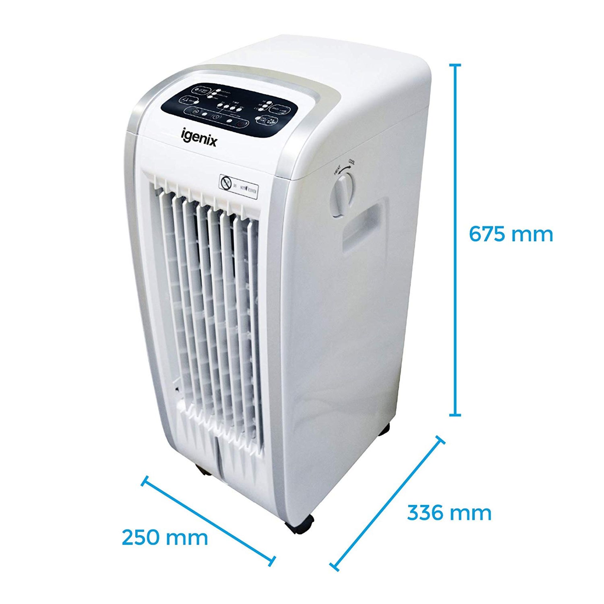 1 x Igenix IG9704 Portable 4-in-1 Evaporative Air Cooler with Fan Heater, Humidifier and Air