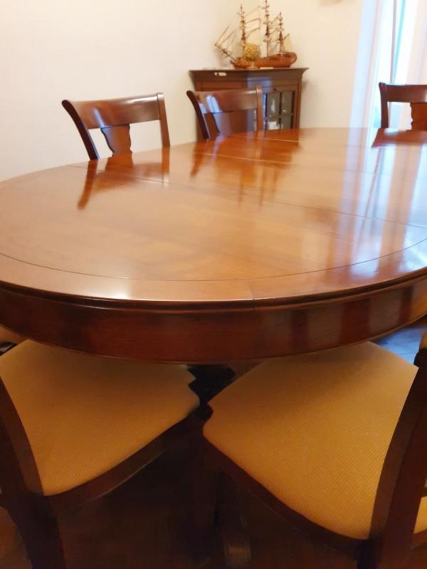 1 x GRANGE Dining Table in Solid Cherry Wood with 8 Matching Chairs - CL473 - Location: Bowdon WA14 - Image 7 of 18