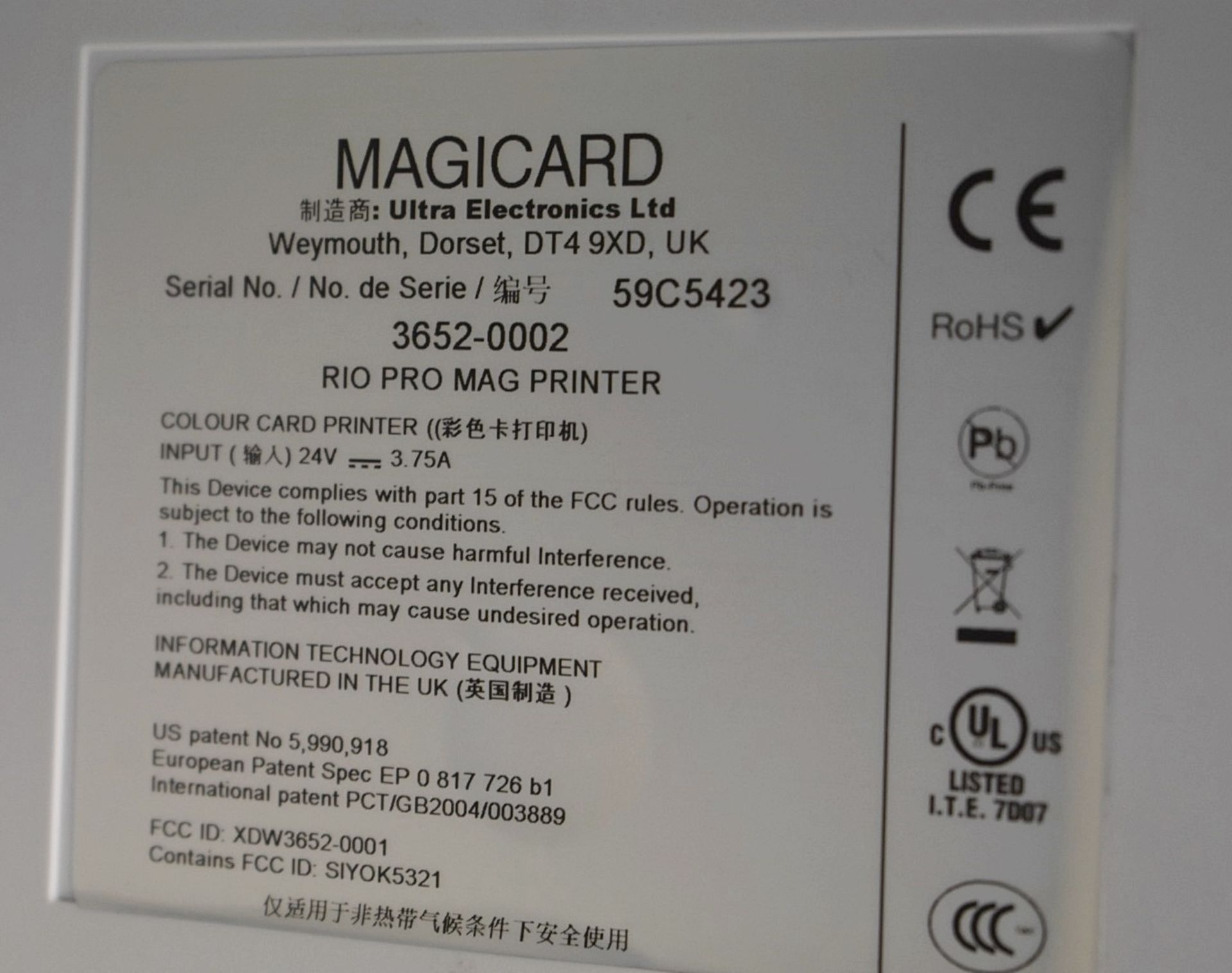 1 x Magicard Rio Pro ID Card Printer - Ref FE235 ODS - CL480 - Location: Nottingham NG15 - Image 6 of 7