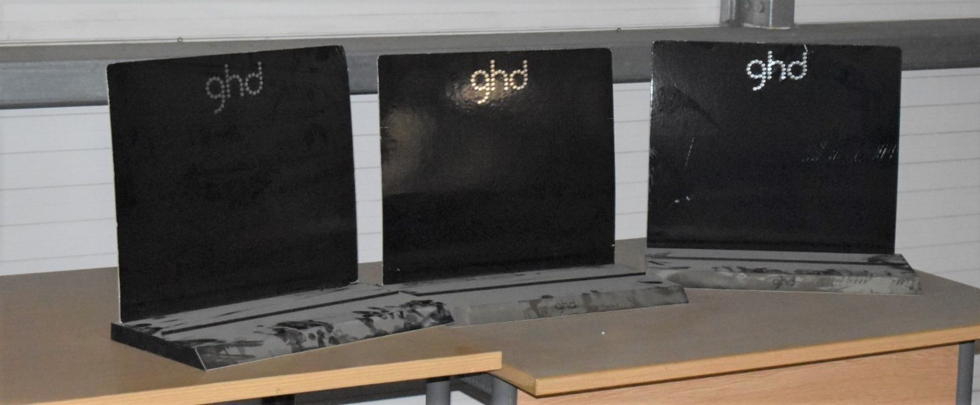 3 x GHD Hair Straightener Display Stands - CL480 - Location: Nottingham NG15 SHORT NOTICE SALE! This