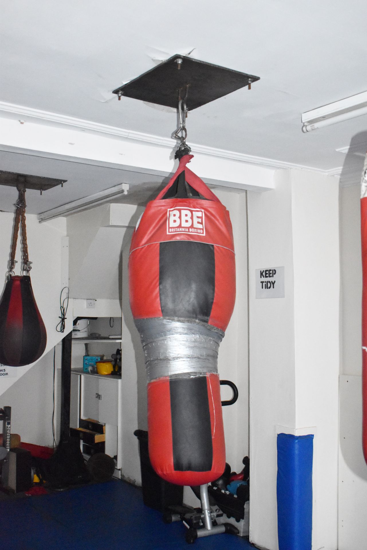 3 x Ceiling Mounted Punch Kick Bags Suitable For Boxing or Martial Arts etc - CL476 - Location: - Image 2 of 4