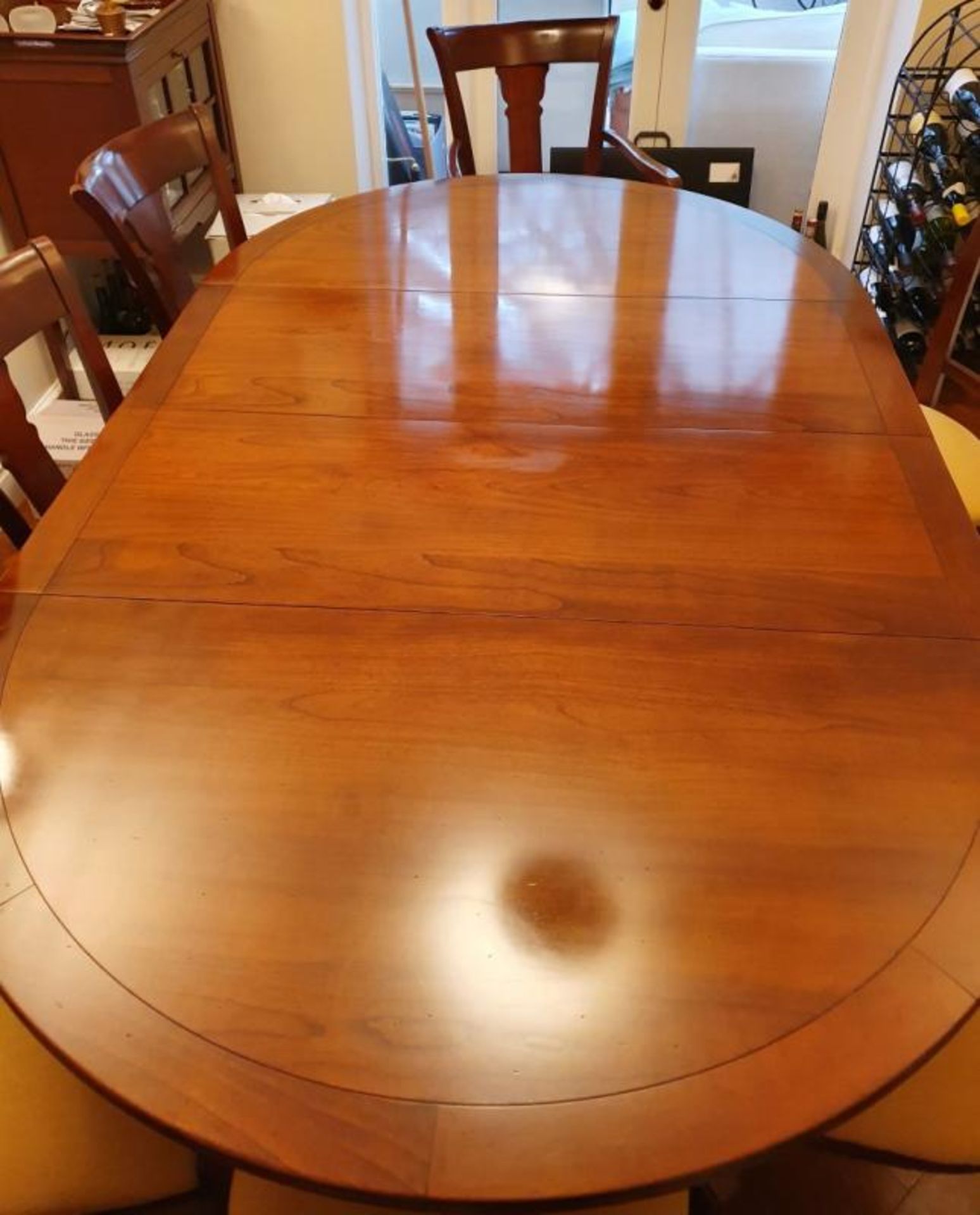 1 x GRANGE Dining Table in Solid Cherry Wood with 8 Matching Chairs - CL473 - Location: Bowdon WA14 - Image 4 of 18