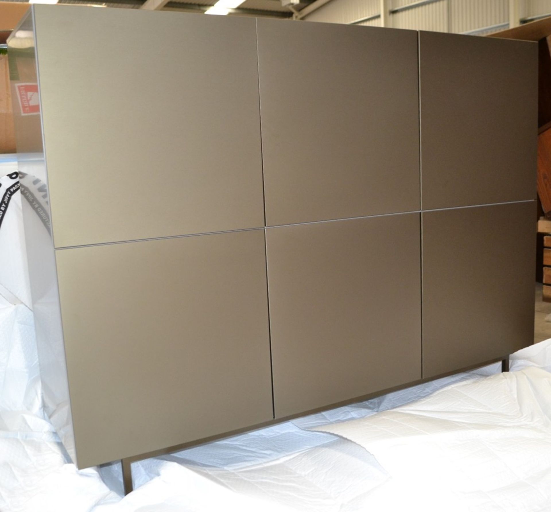 1 x LIGNE ROSET 'Book And Look' 6-Door Sideboard With Bronzed Fronts - Dimensions: H120 x 45 x 157cm - Image 3 of 11
