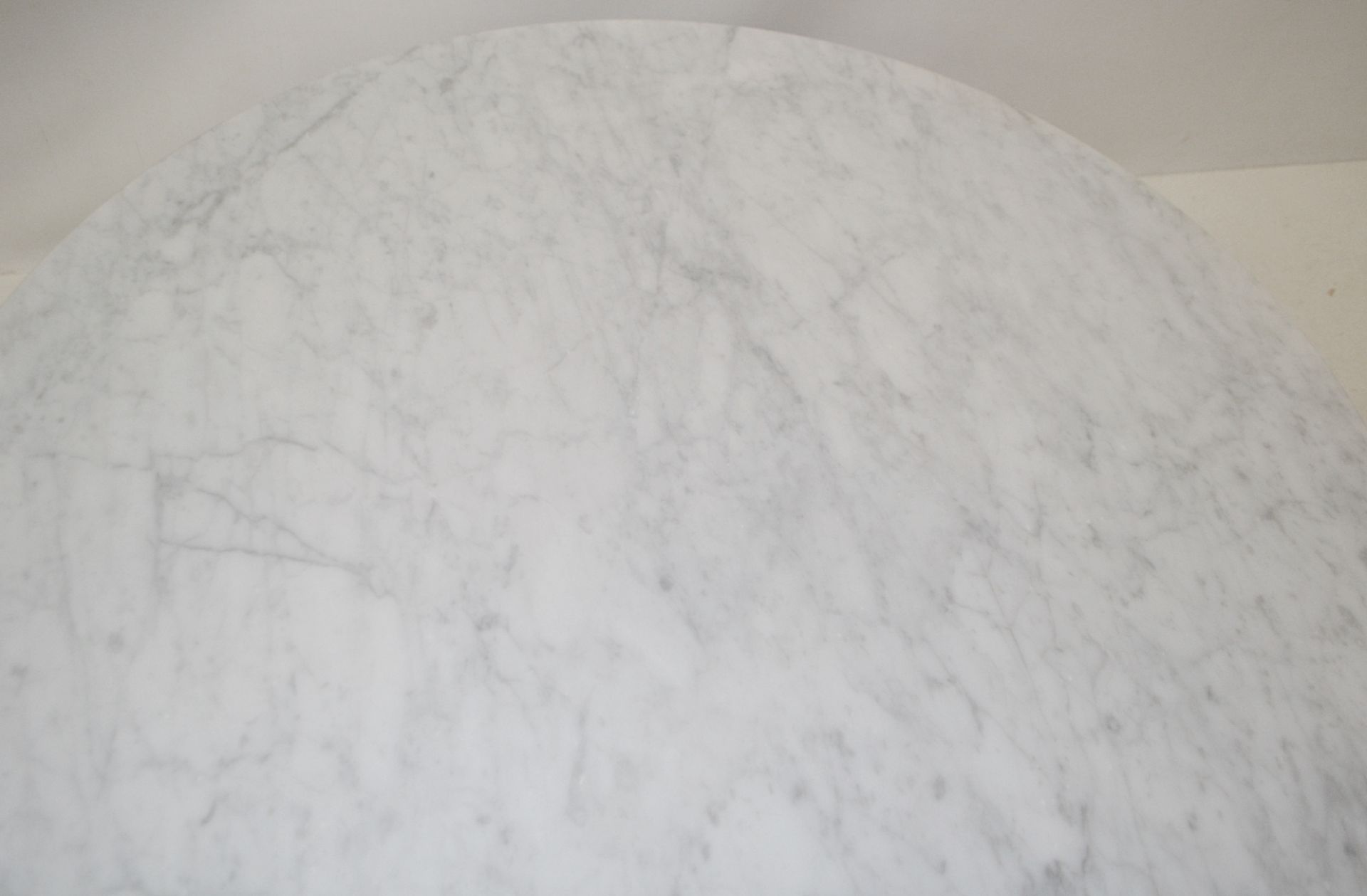 1 x B&B Italia 'MERA' White Marble Topped Designer Table (MTR90) - Designed By Antonio Citterio - Image 8 of 14