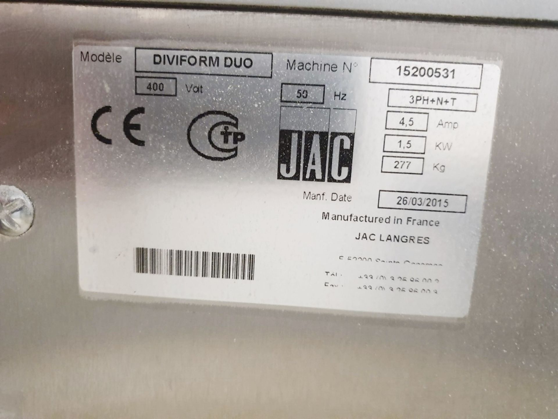 1 x Jac Diviform Duo Moulding Divider Press - Modular Solution With a Selection of Moulding - Image 12 of 13